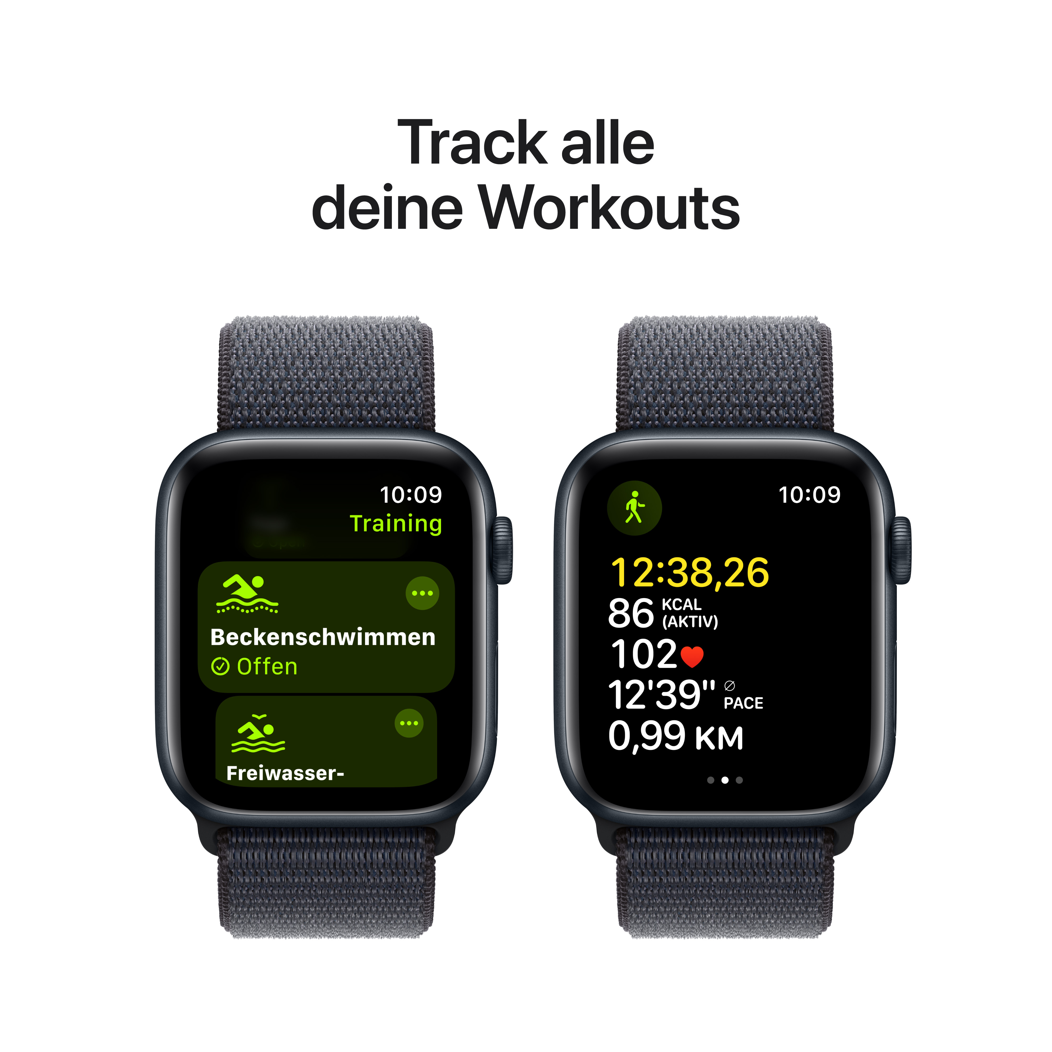 Apple Watch SE GPS 44mm Alu Ink Sport Loop