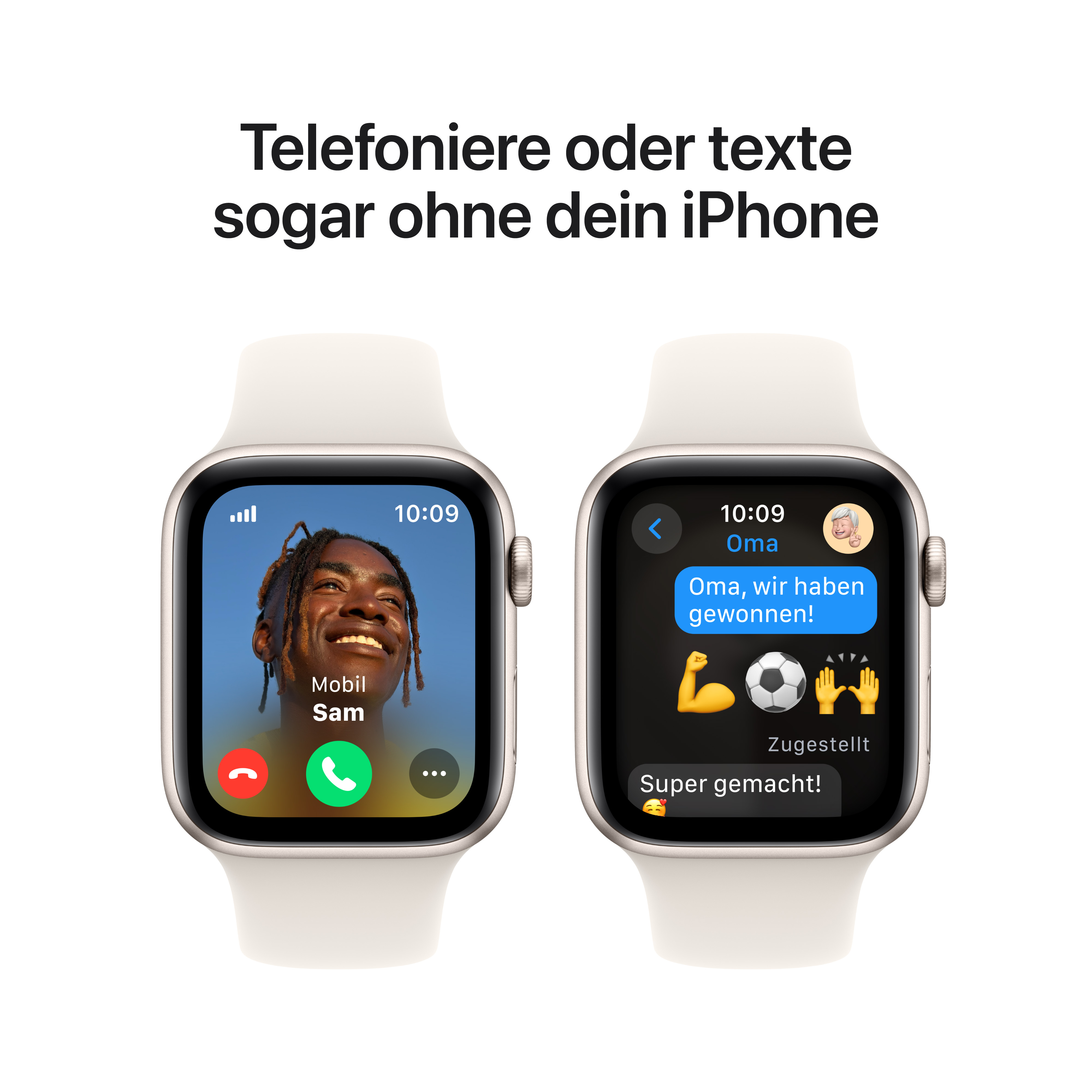 Apple Watch SE Cel 44mm Alu Starlight Sport Band S/M