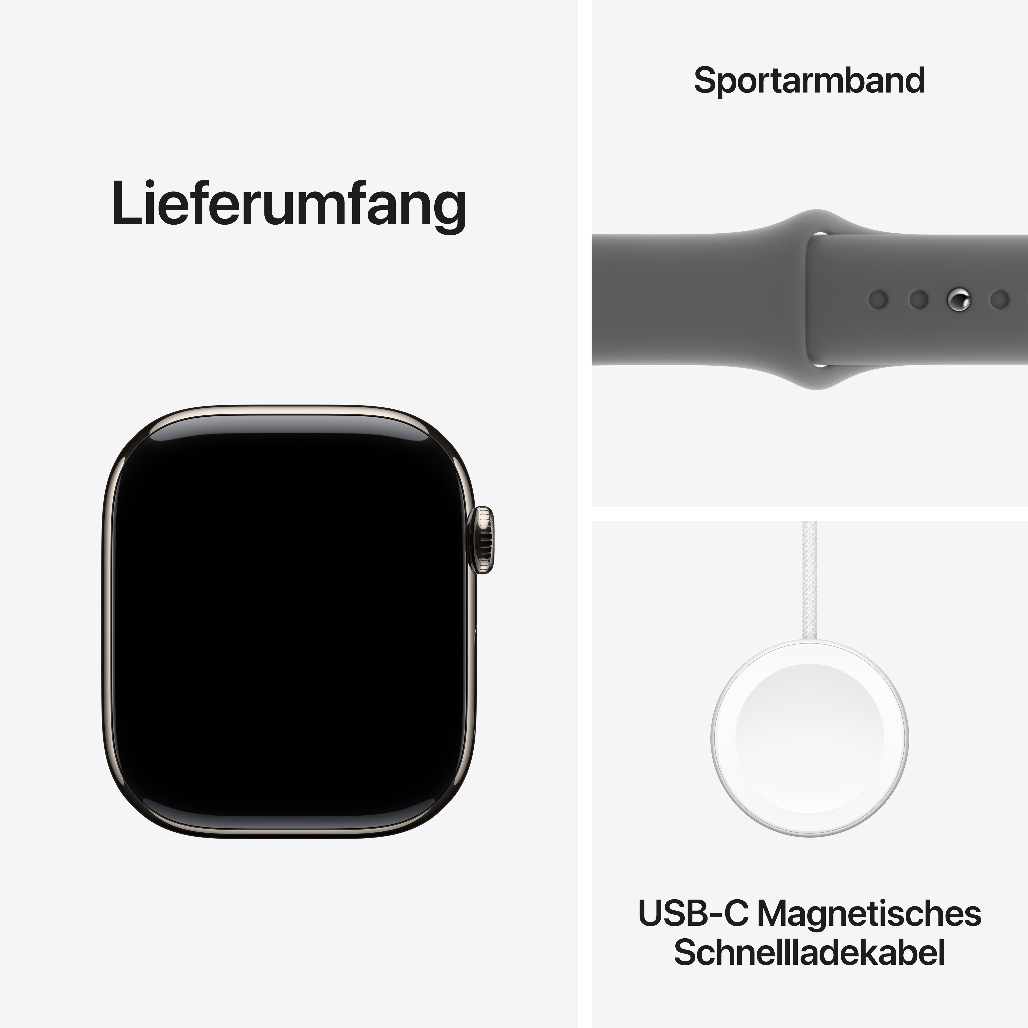 Apple Watch S10 Cel 46mm Natural Titan Stone Grey Sport Band M/L Apple Watch S10 Cel 46mm Natural Titan Stone Grey Sport Band M/L