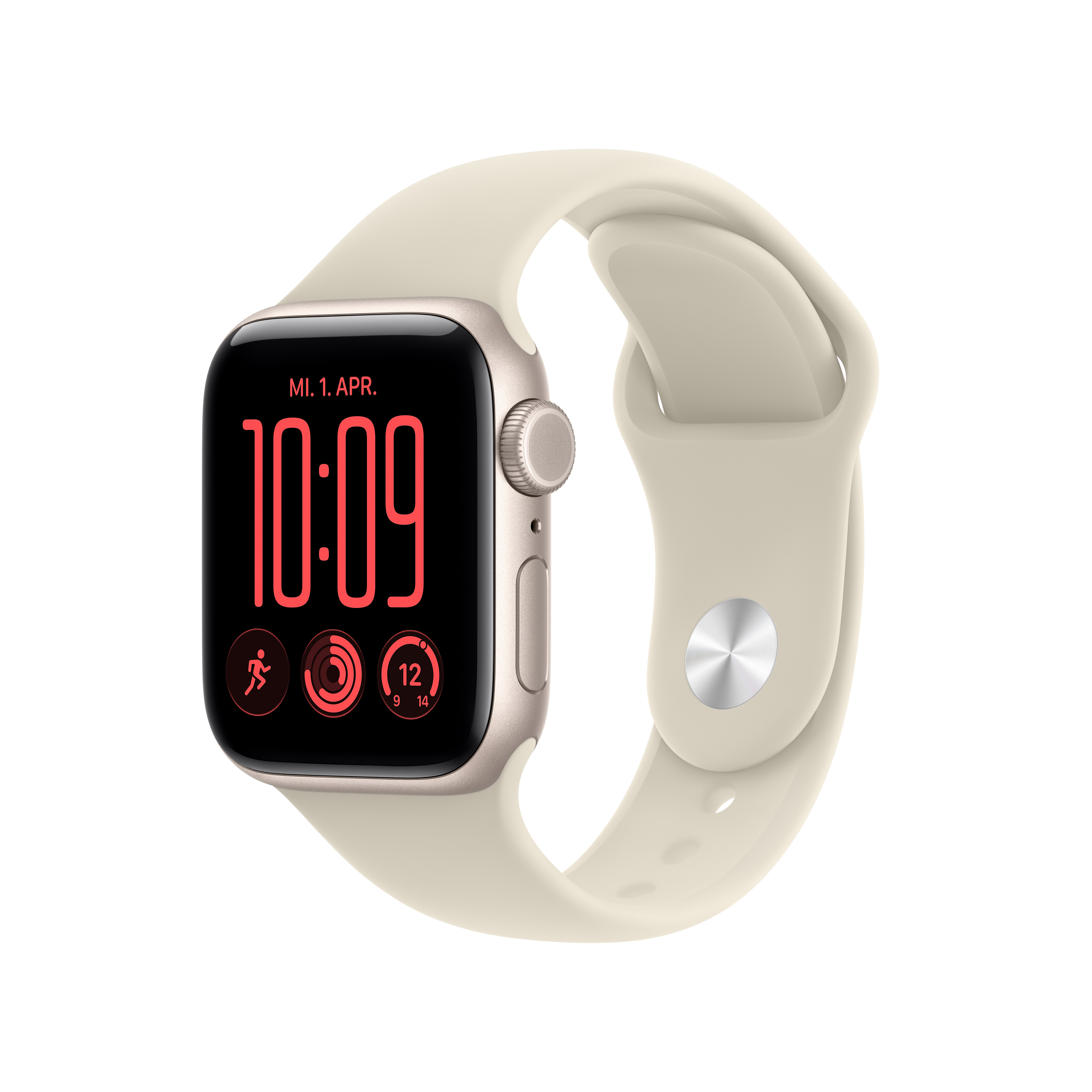 Apple Watch SE 3 Cell. 40mm Starlight Alu Case with Sand Sport Band S/M