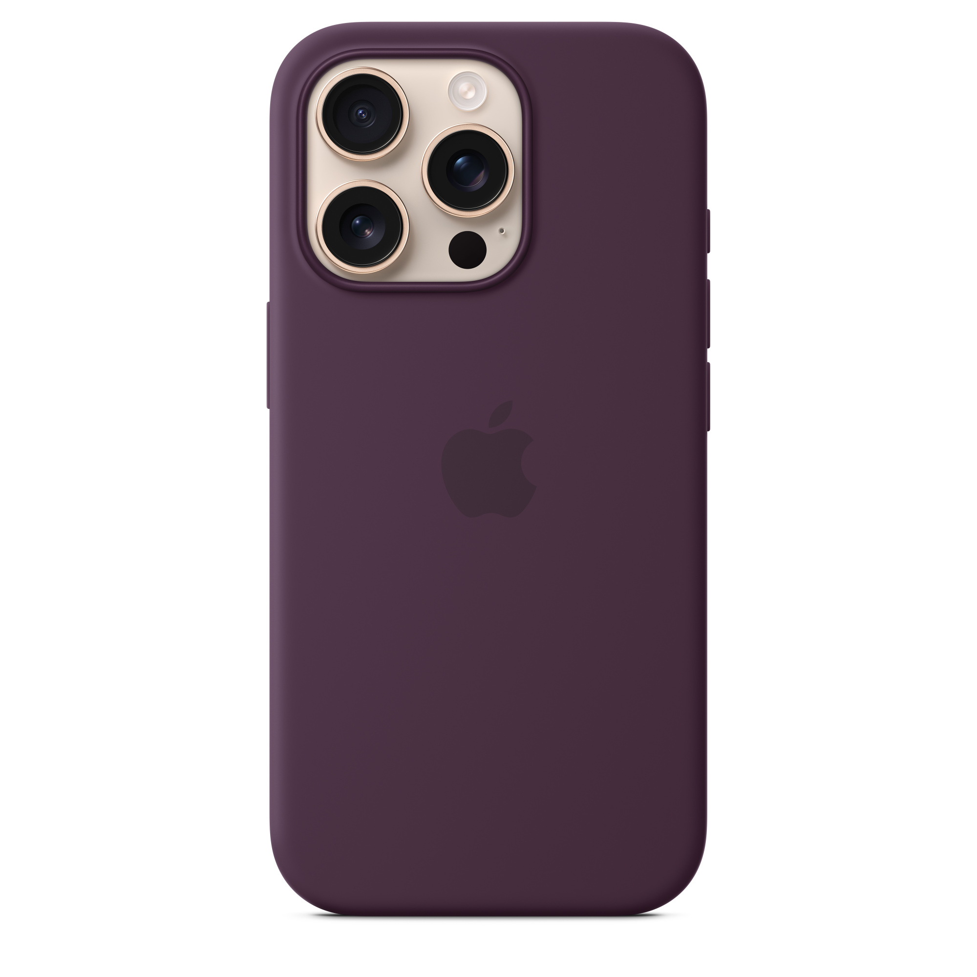 Apple iPhone 16 Pro Silicone Case with MagSafe Plum