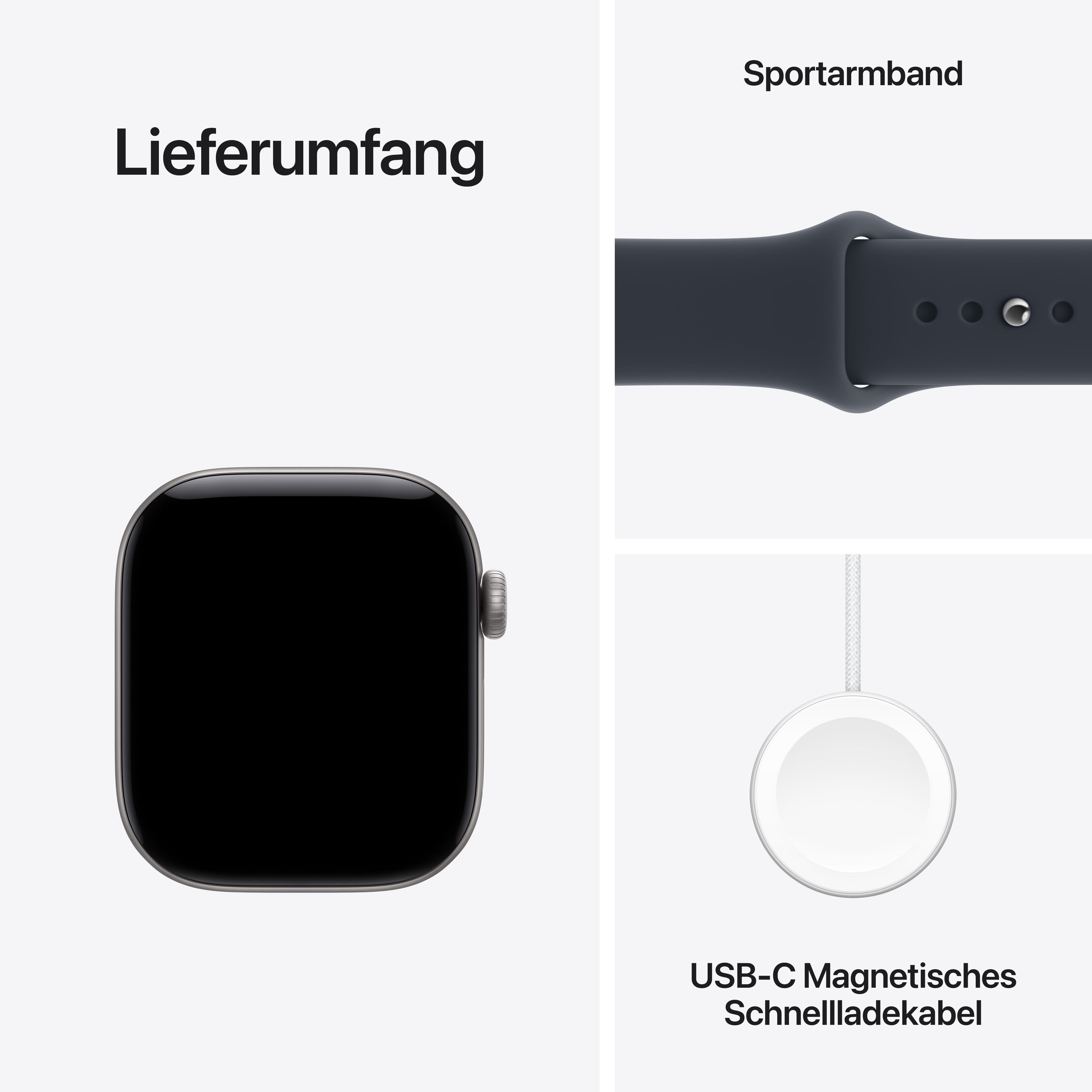 Apple Watch S12 Cell. 42mm Space Grey Alu Case with Navy Blue Sport Band S/M