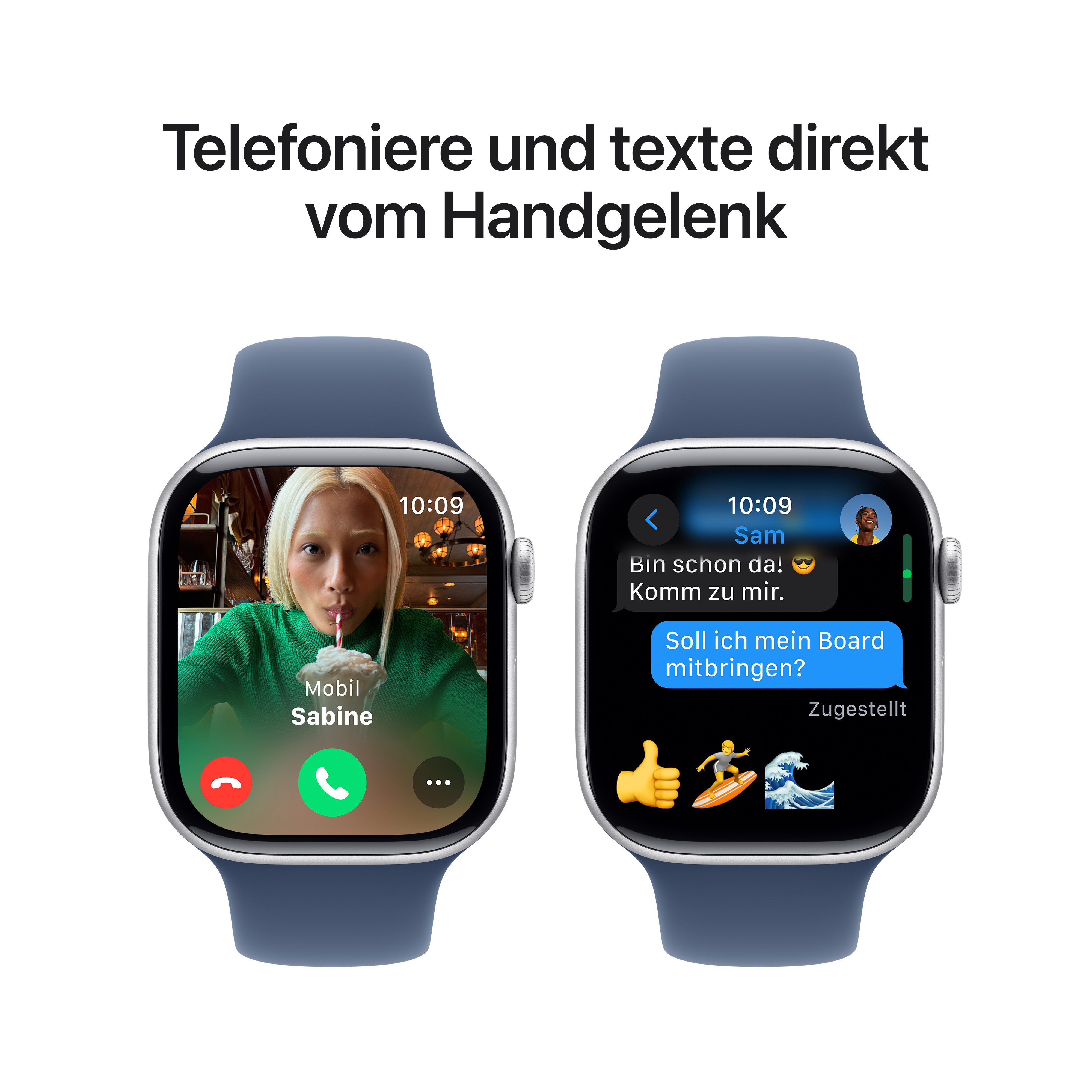Apple Watch S10 GPS 46mm Alu Silver Denim Sport Band M/L Apple Watch S10 GPS 46mm Alu Silver Denim Sport Band M/L