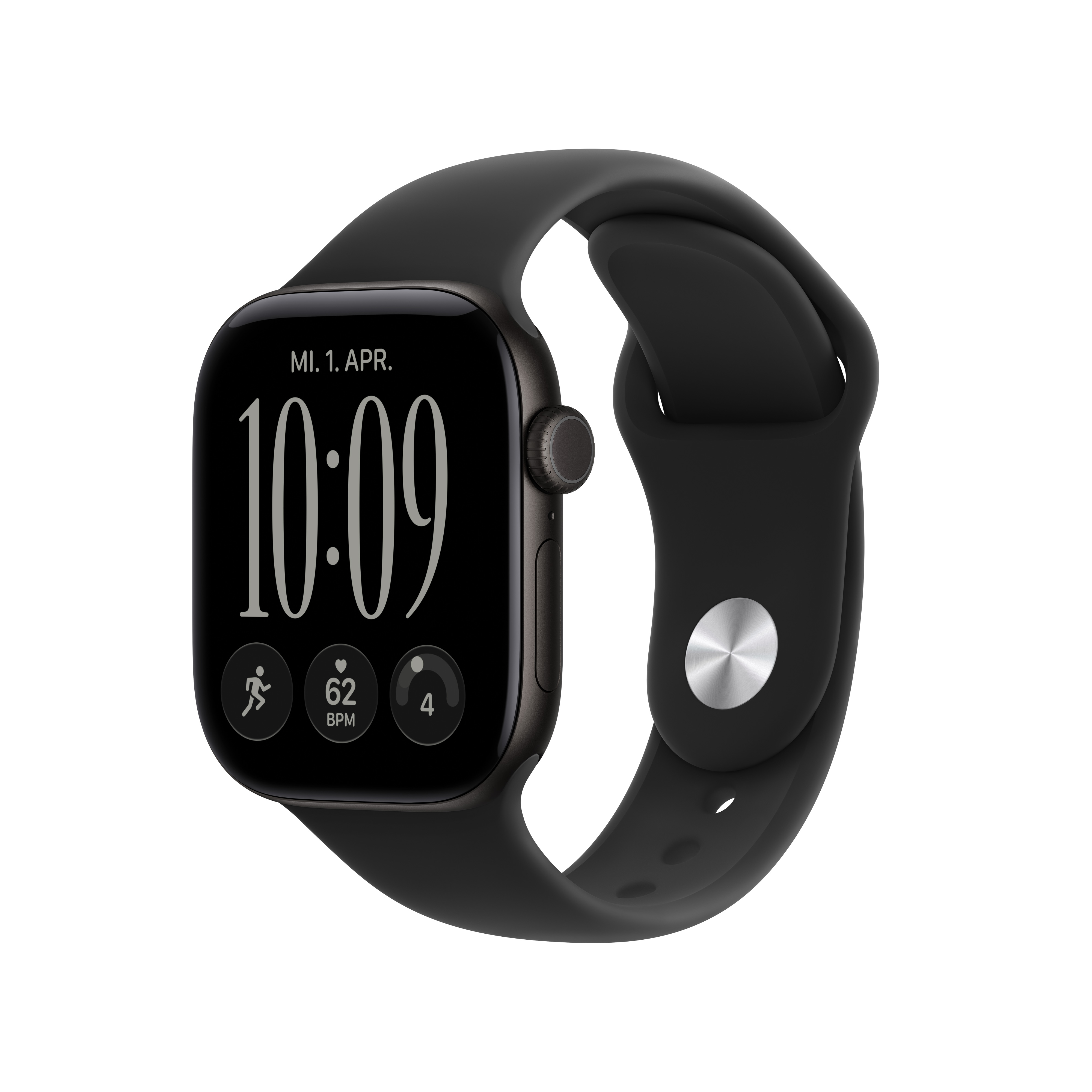 Apple Watch S12 Cell. 42mm Black Alu Case with Black Sport Band S/M