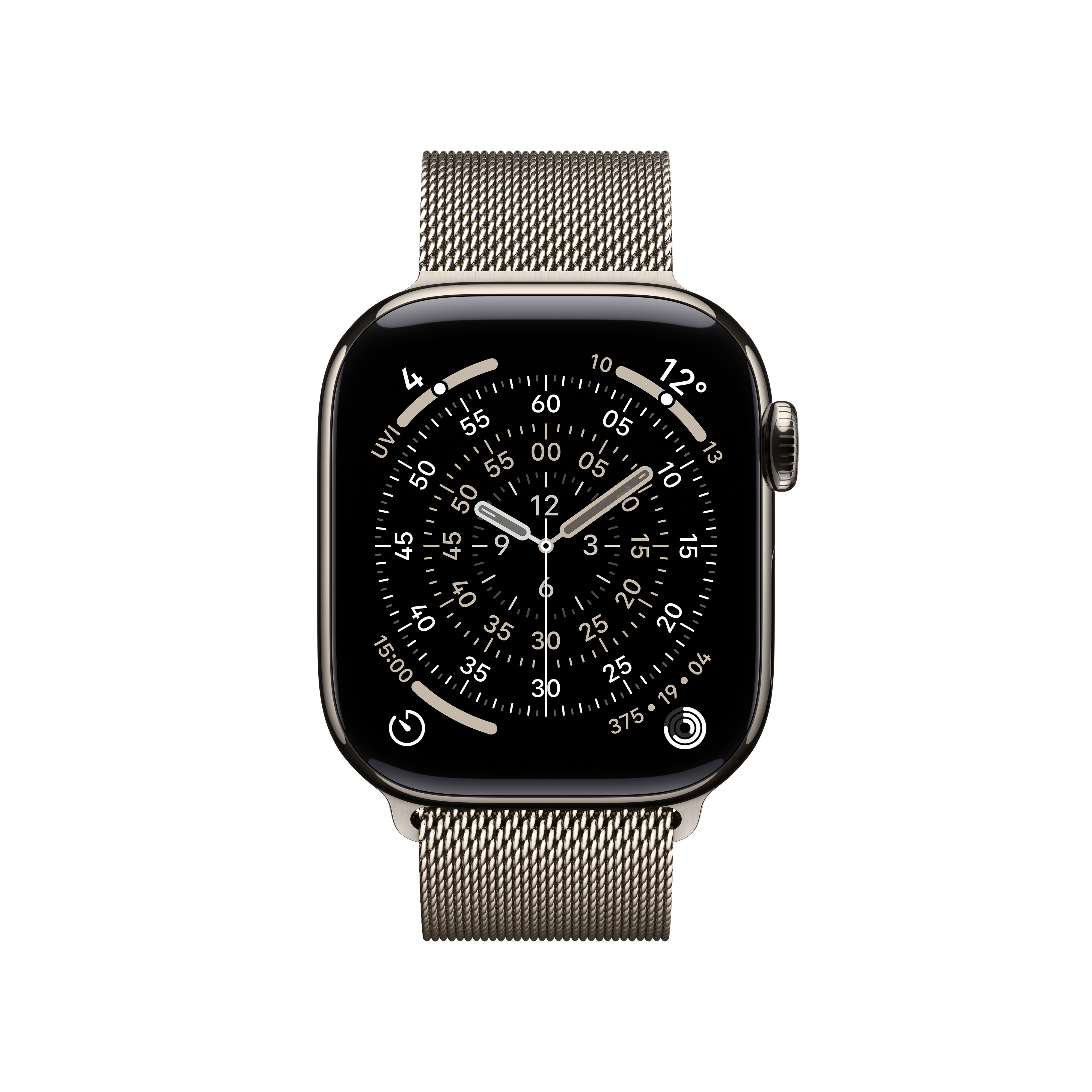 Apple W 11 Cel 46mm NT Case Natural Milanese Loop M/L
