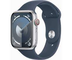 Apple Watch S9 CEL 45 mm Steel Silver + Storm Blue Sport Band M/L