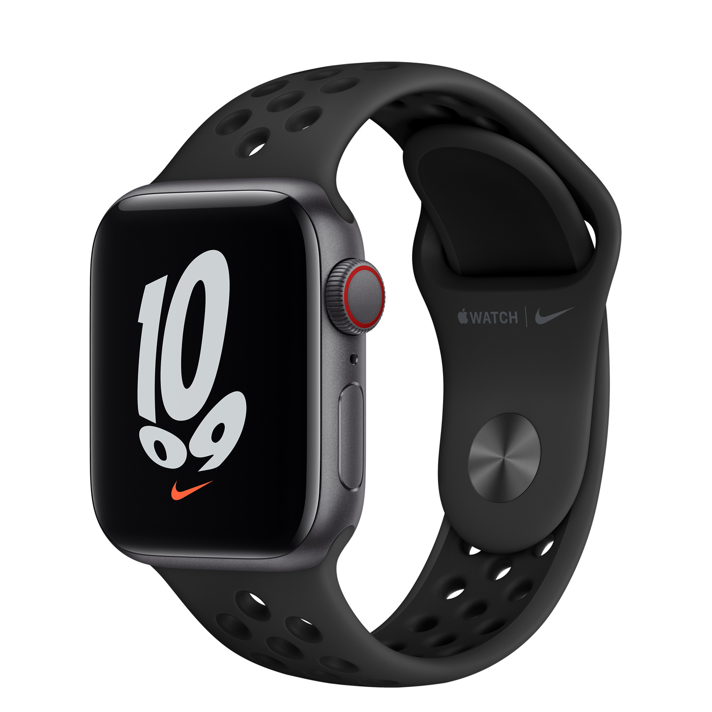 Apple Watch SE Nike Alu Space GPS+Cell. 40mm Anthracite/Bla