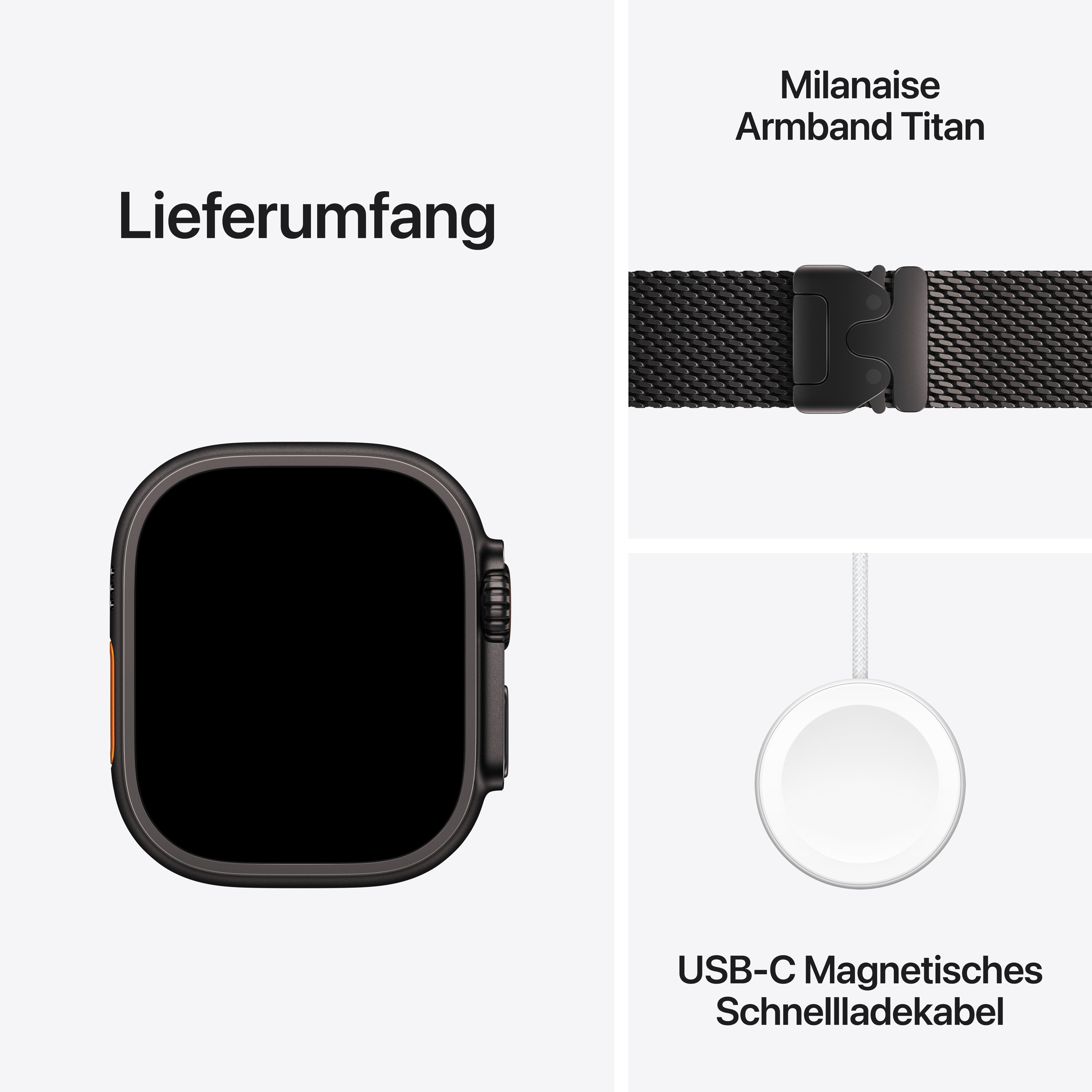 Apple Watch Ultra 2 Cel 49mm B-Titan with Milanese Loop L Apple Watch Ultra 2 Cel 49mm B-Titan with Milanese Loop L