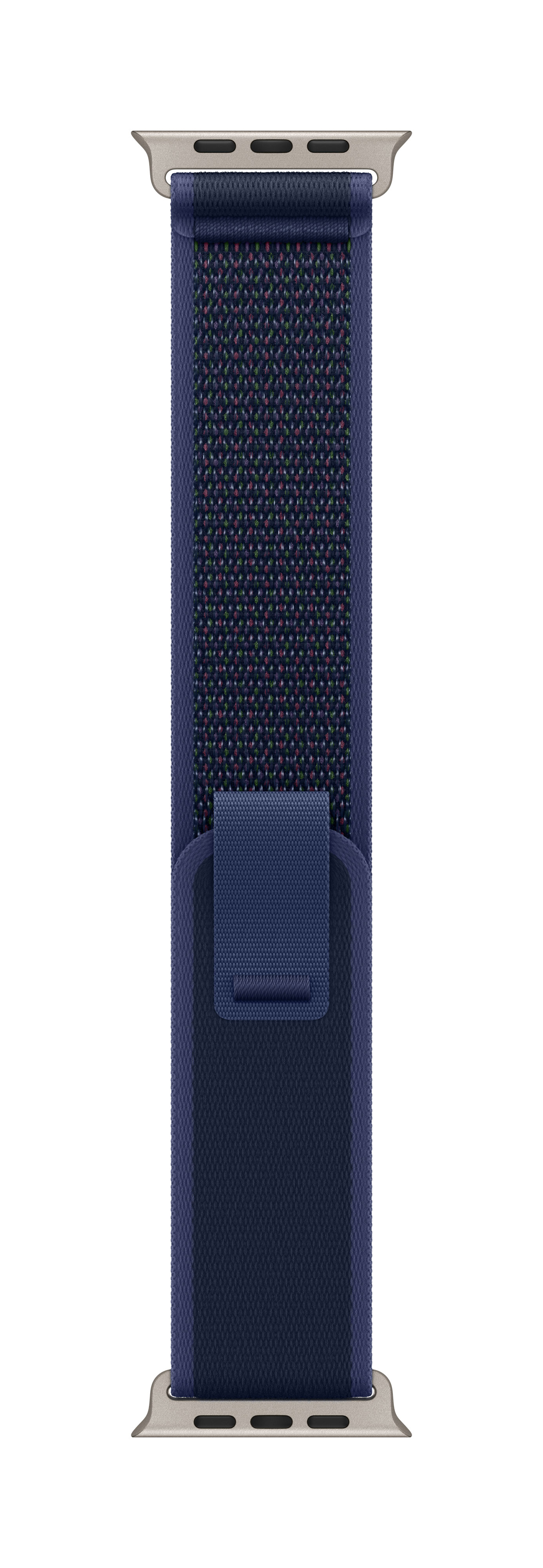 Apple 49mm Blue Trail Loop S/M Natural Titanium Finish