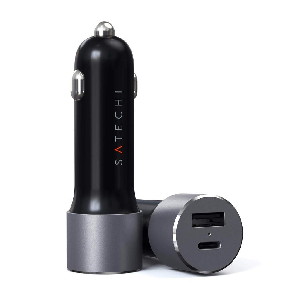 Satechi 72 W Type-C PD Car Charger space gray