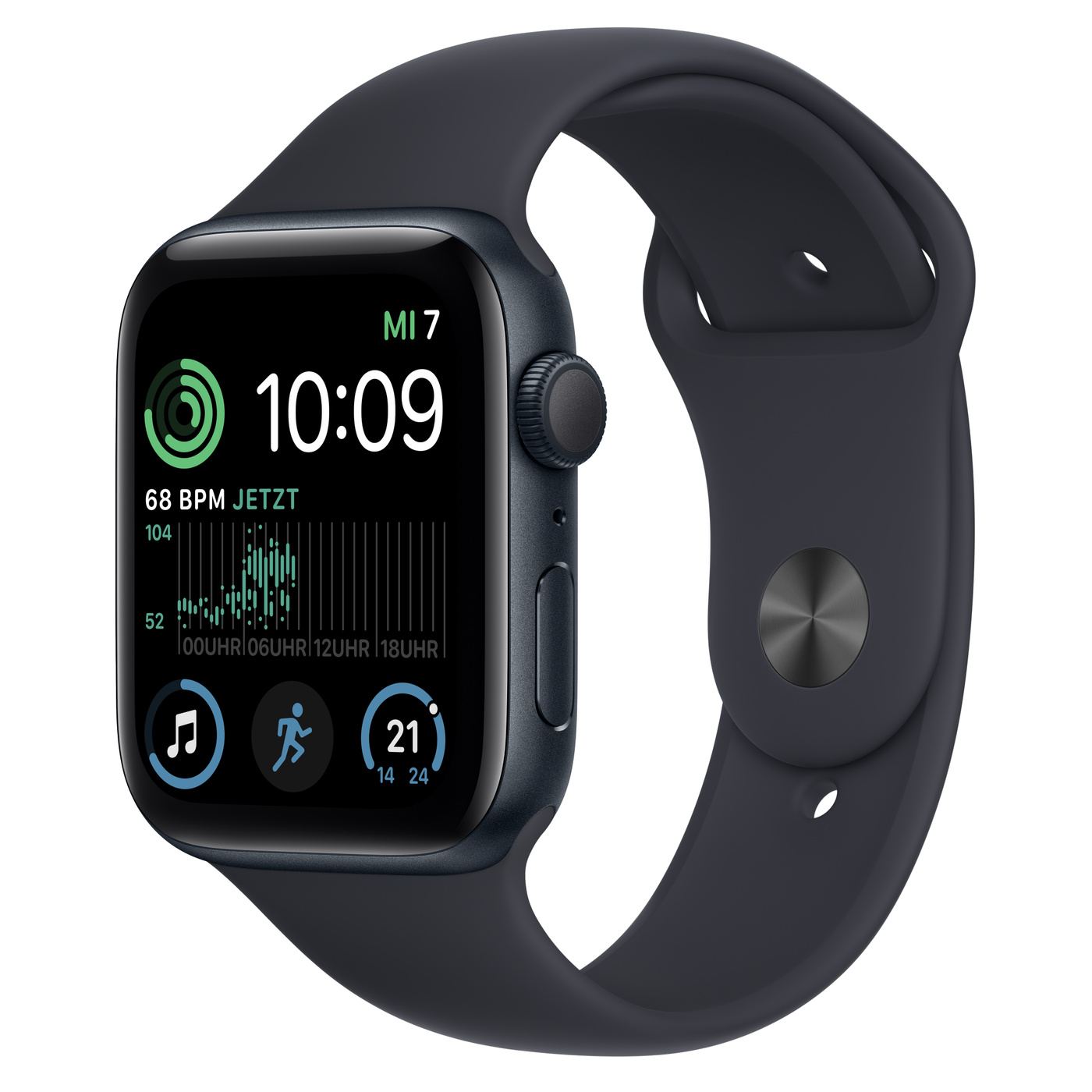 Apple Watch SE GPS 44 mm Alu Midnight + Sport Band