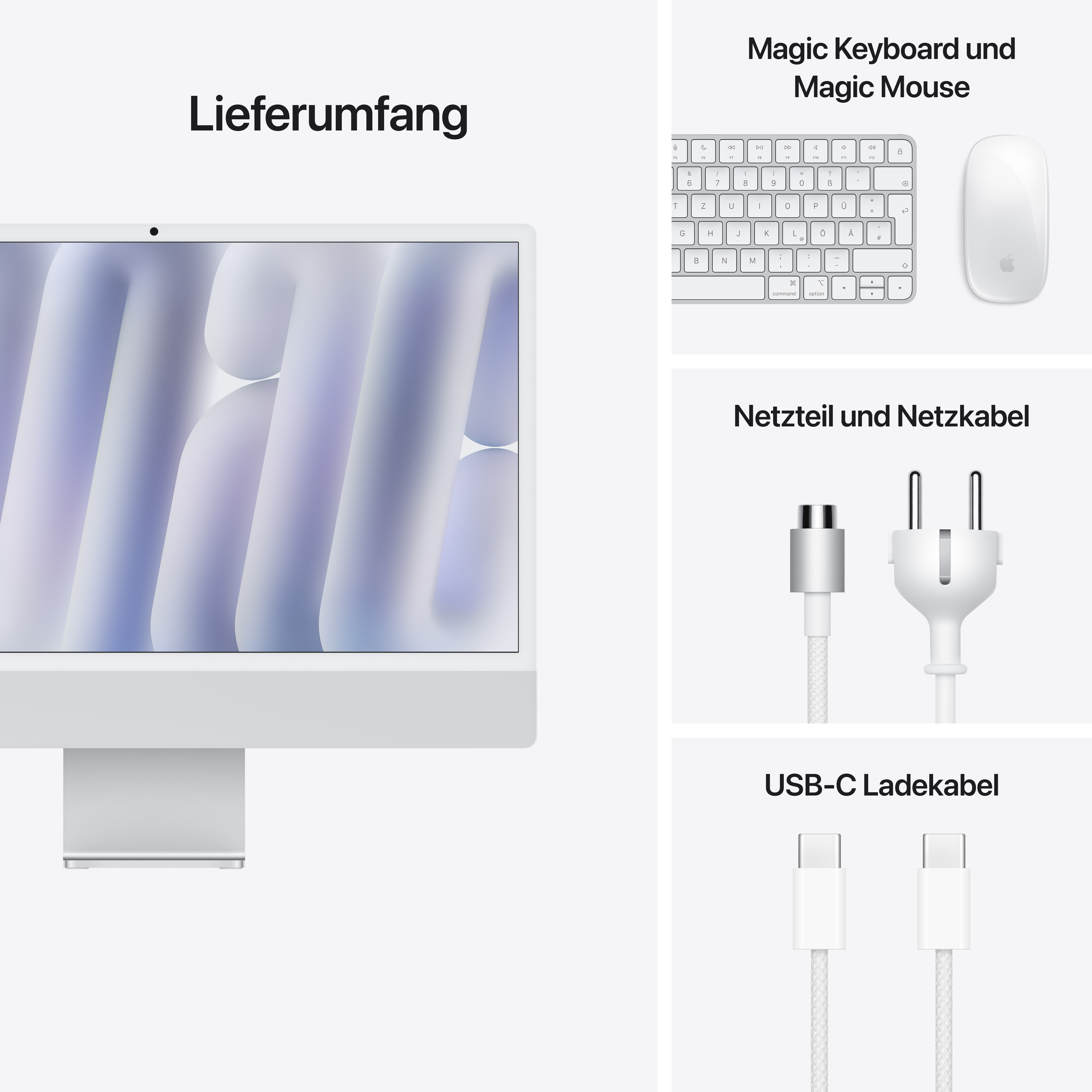 Apple iMac M4 24" 8C/8C 16GB/256GB SSD/Silver