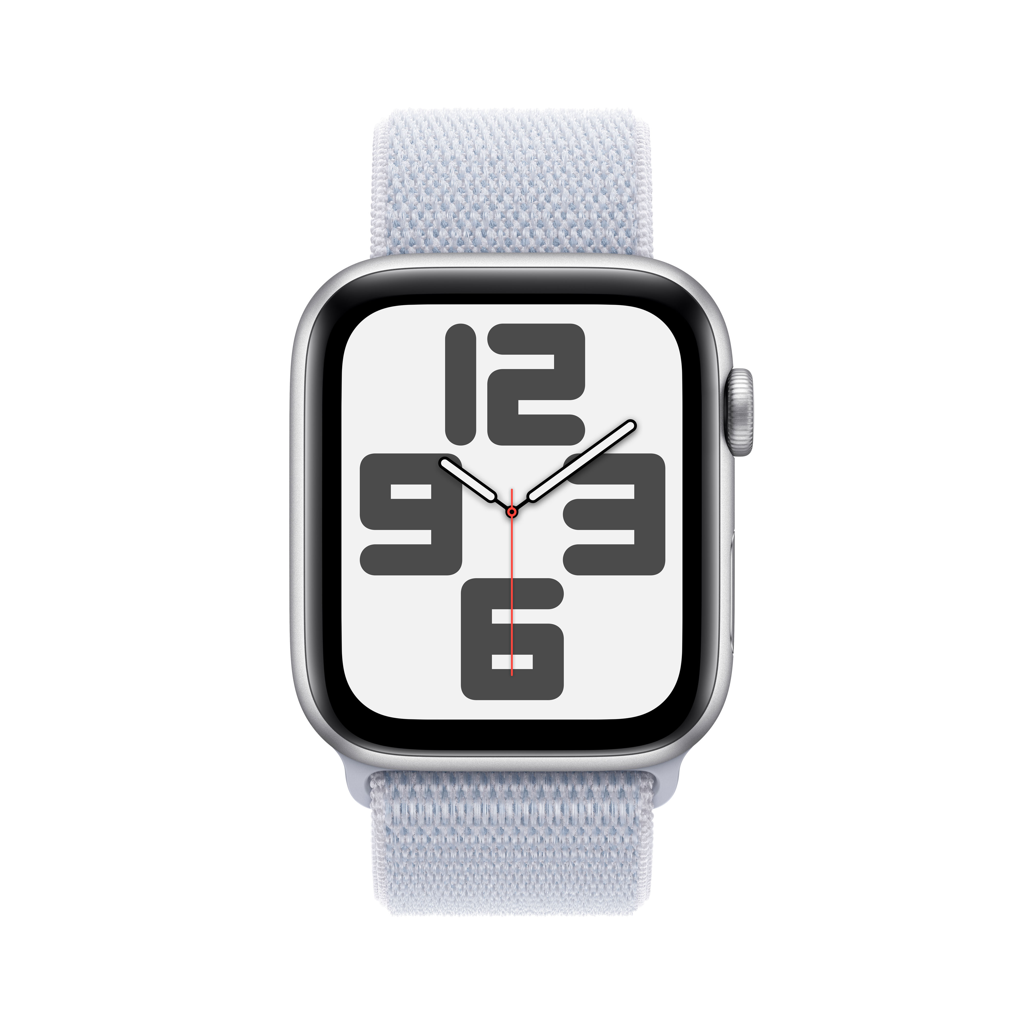 Apple Watch SE GPS 44mm Alu Silver Blue Cloud Sport Loop