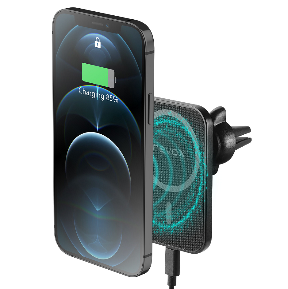 Nevox Wireless MagSafe Fast Car Charger 15W, schwarz