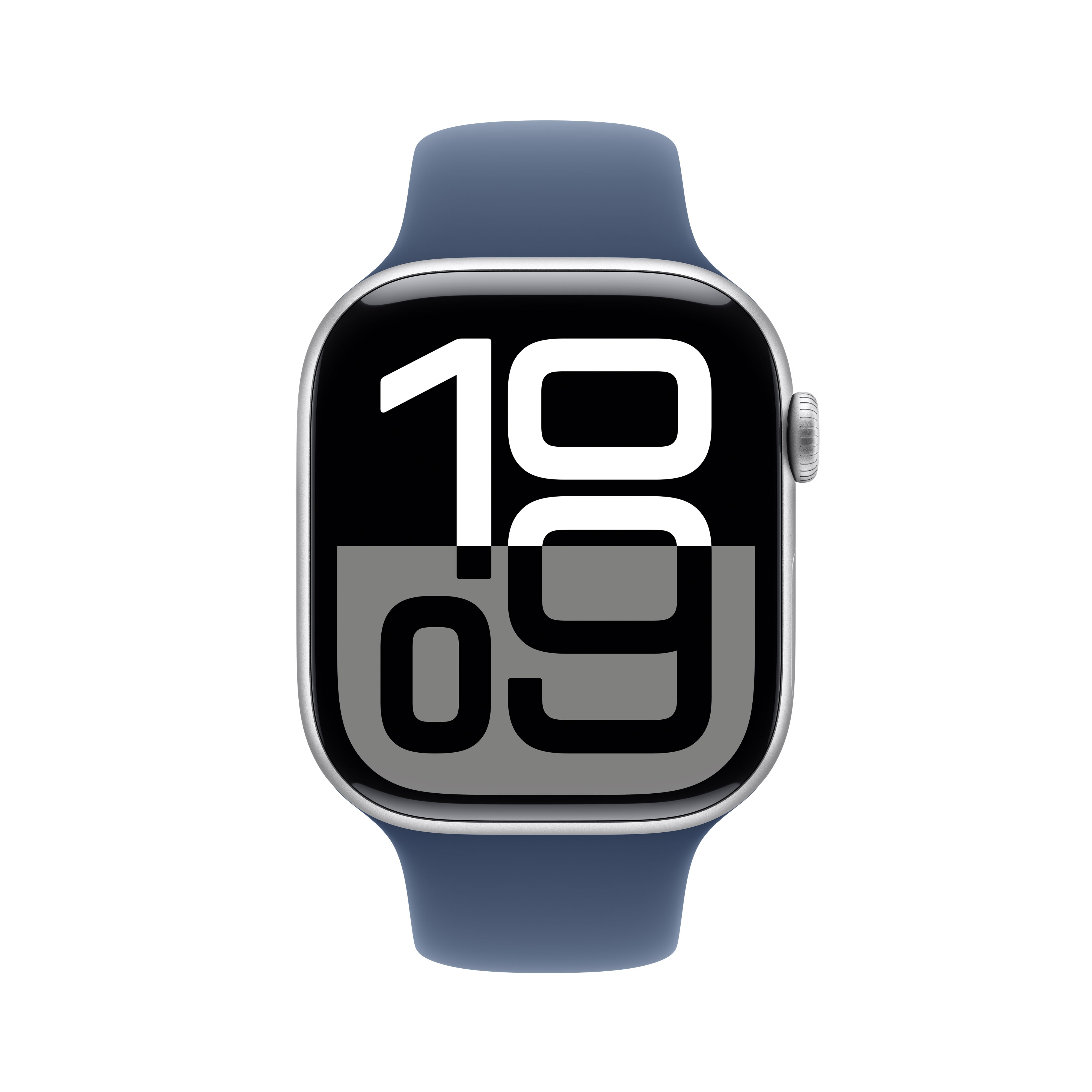 Apple Watch S10 Cel 46mm Alu Silver Denim Sport Band S/M