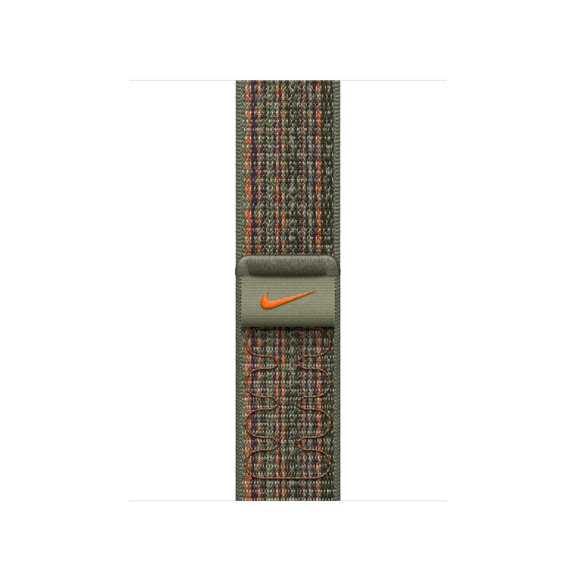 Apple 45 mm Sequoia/Orange Nike Sport Loop