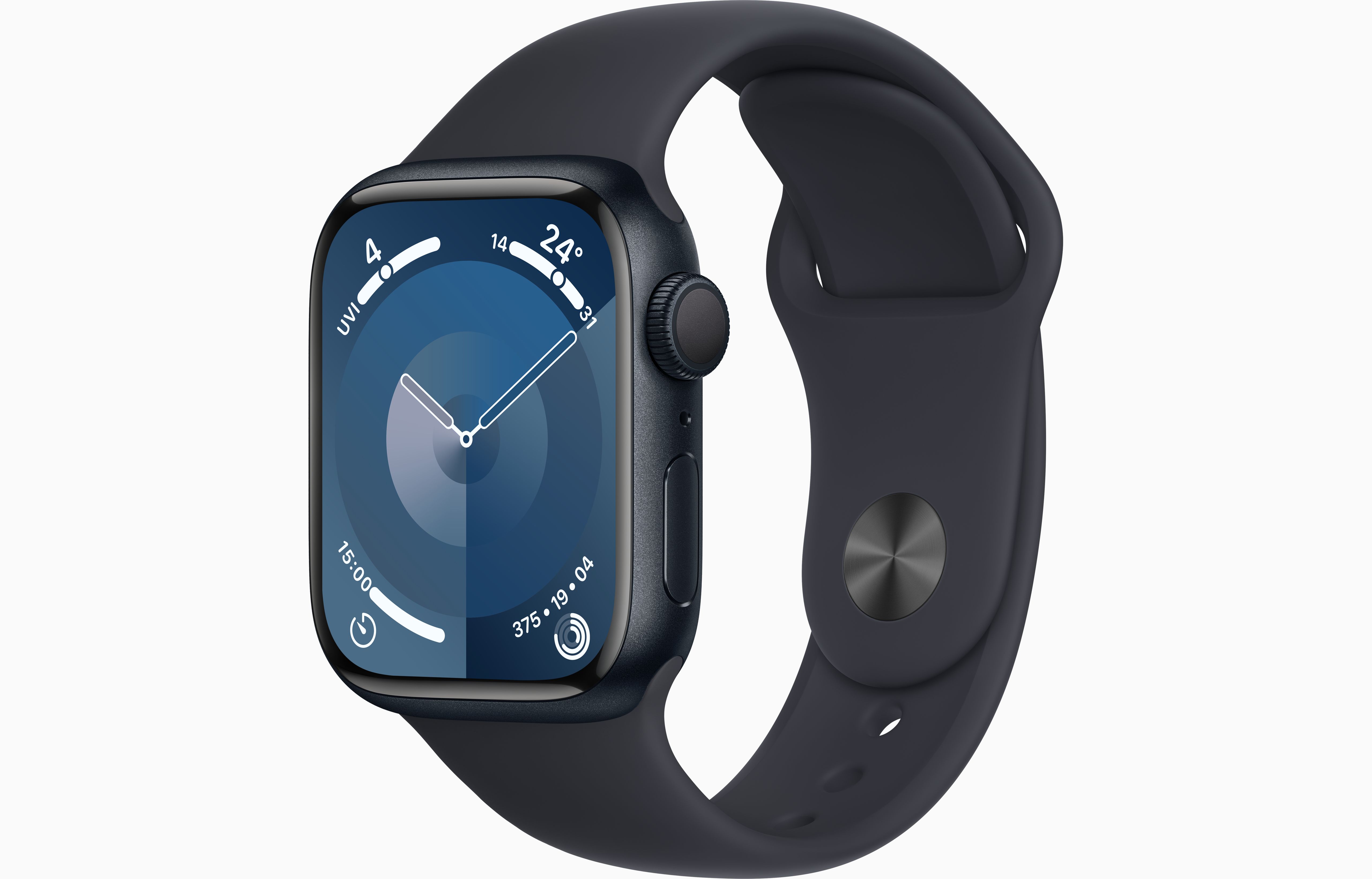 Apple Watch S9 GPS 41 mm Alu Midnight + Midnight Sport Band S/M