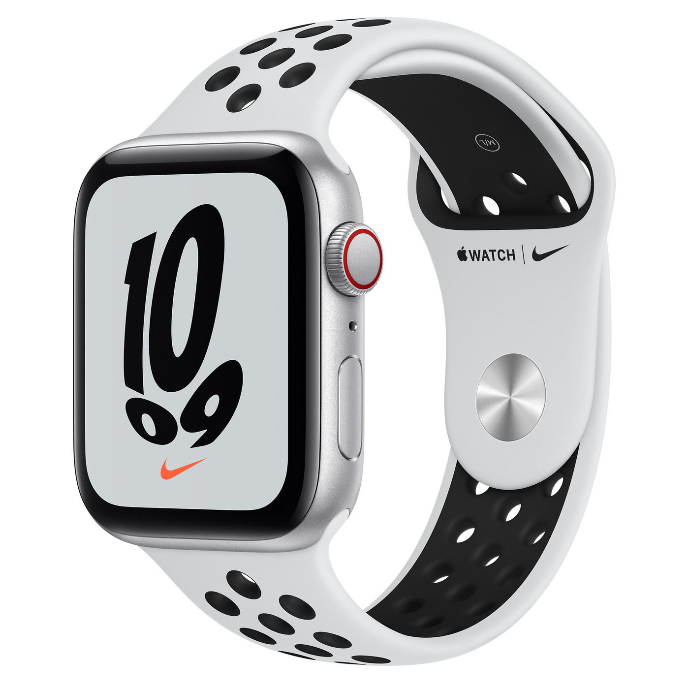 Apple Watch SE Nike Alu Silve r GPS+Cell. 44mm Pure Platinu