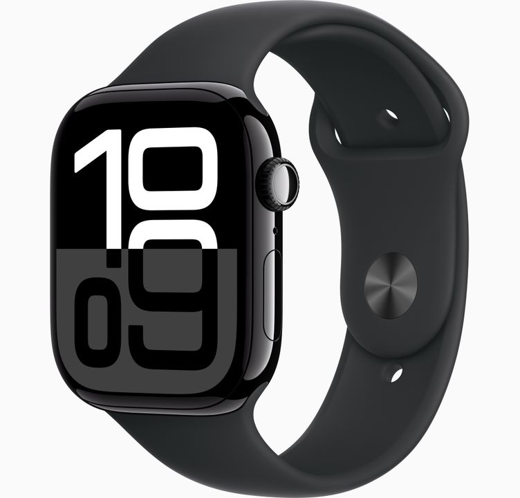 Apple Watch S10 Cel 46mm Alu Jet Black Sport Band S/M