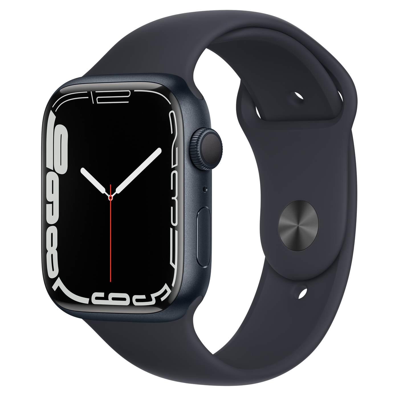 Apple Watch Ser7 Alu GPS Midn ight 45mm Midnight Sport Band