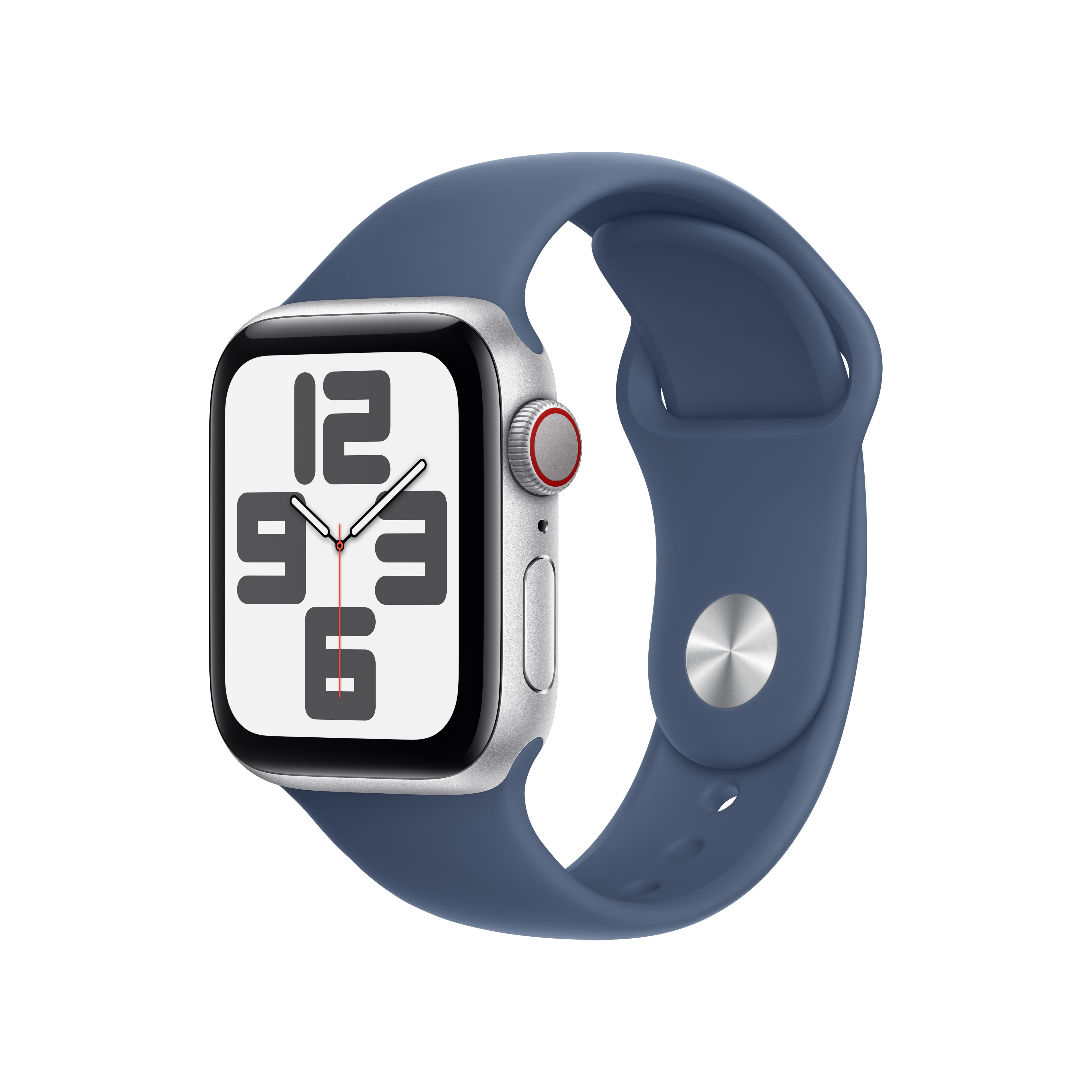 Apple Watch SE Cel 40mm Alu Silver Denim Sport Band M/L