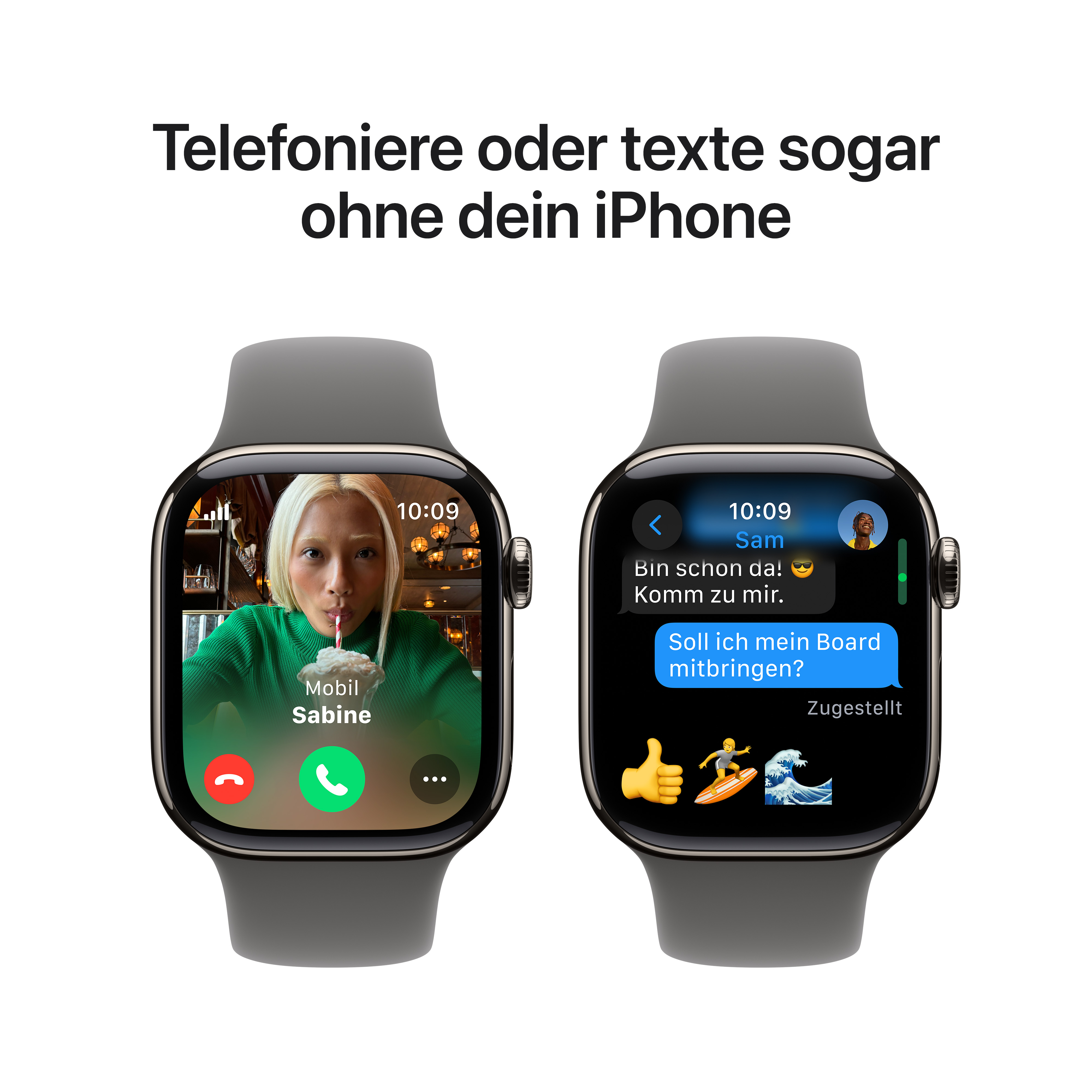 Apple Watch S10 Cel 42mm Natural Titan Stone Grey Sport Band M/L Apple Watch S10 Cel 42mm Natural Titan Stone Grey Sport Band M/L