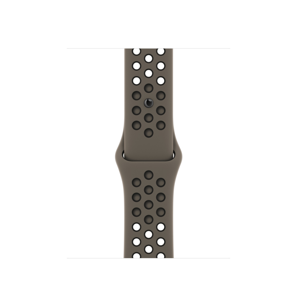 Apple Watch 45 mm Olive Grey/Black Nike Sport Band