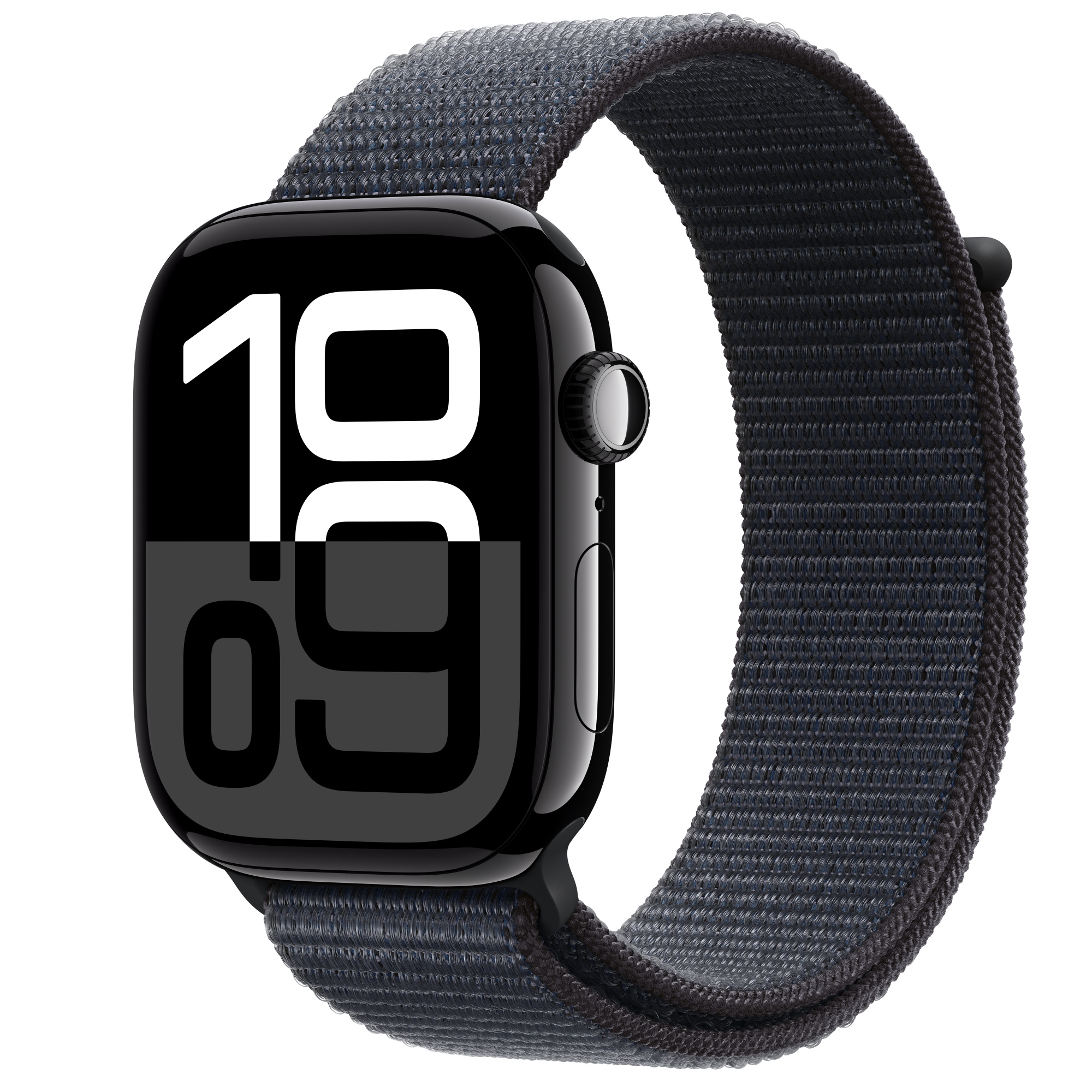 Apple Watch S10 GPS 42mm Alu Jet Black Ink Sport Loop