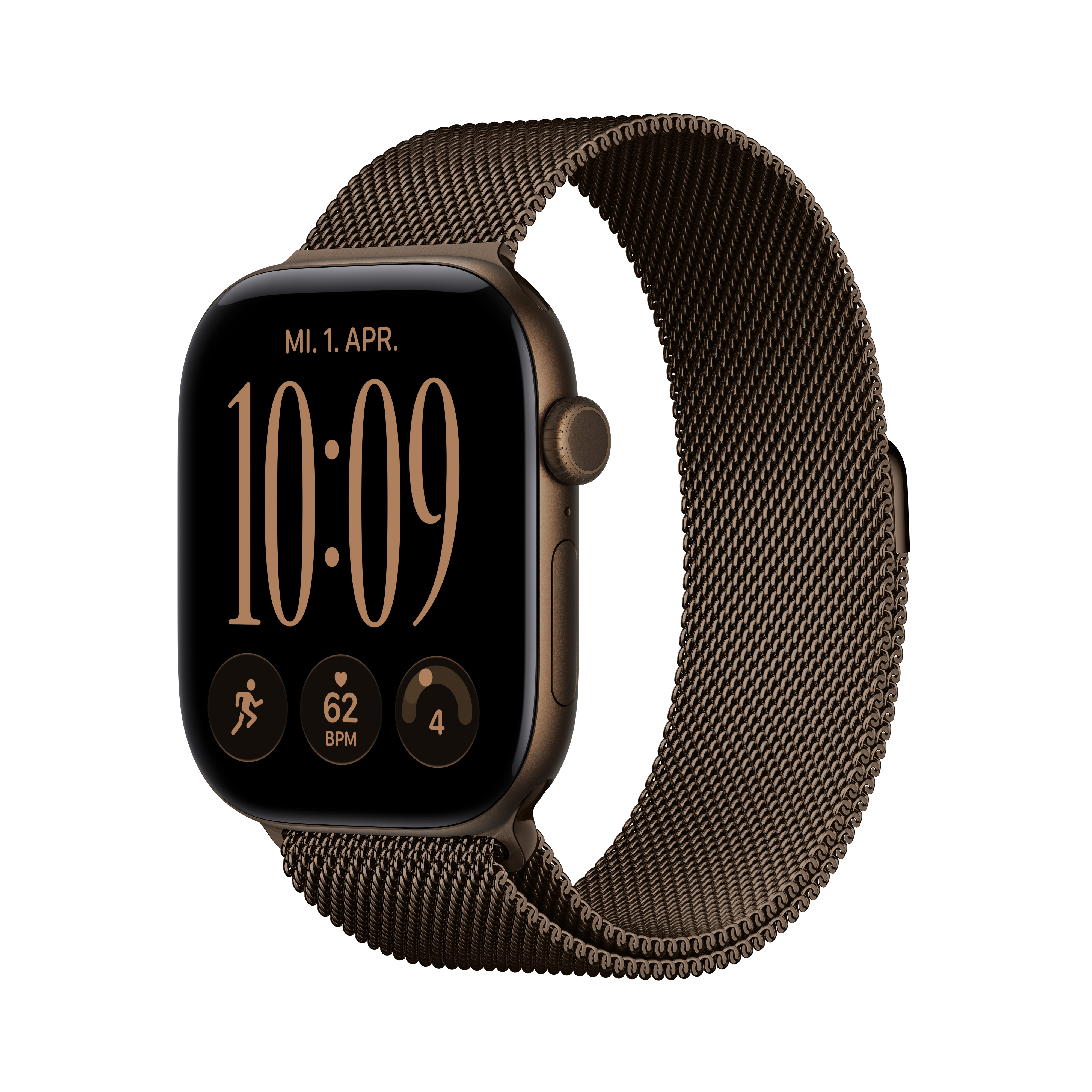 Apple Watch S12 GPS 46mm Dark Bronze Alu Case with Dark Bronze Milanese Loop M/L