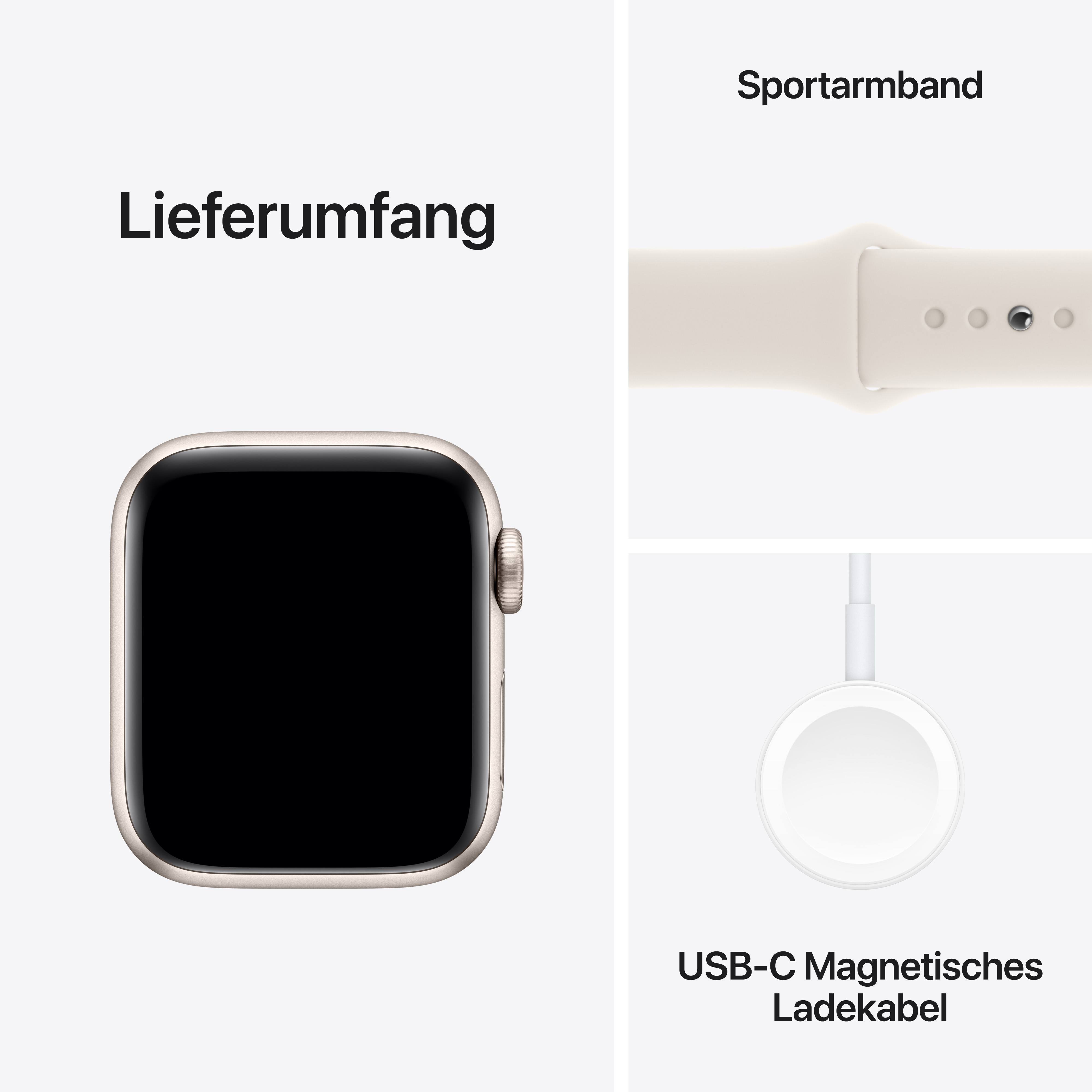 Apple Watch SE Cel 40mm Alu Starlight Sport Band M/L