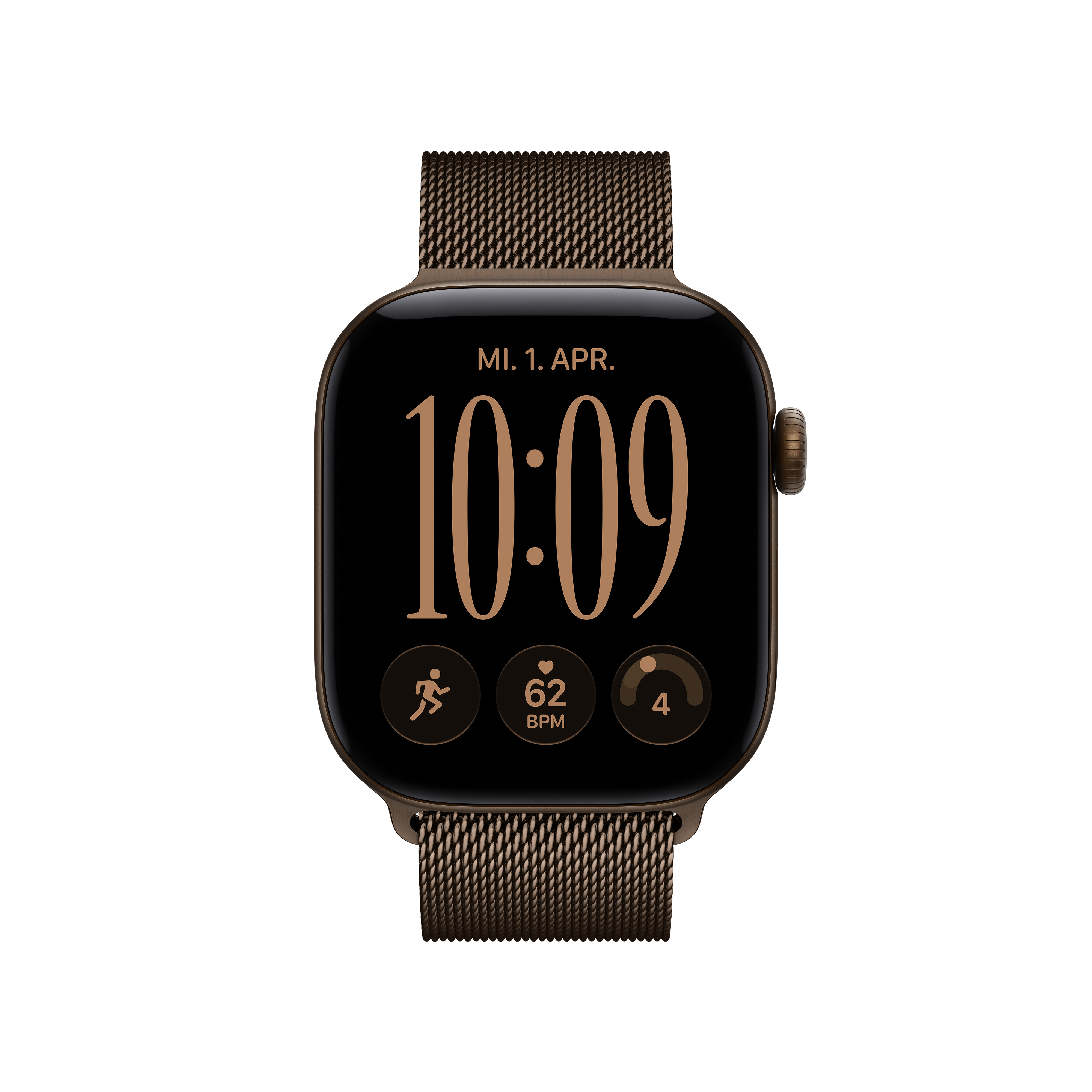 Apple Watch S12 GPS 42mm Dark Bronze Alu Case with Dark Bronze Milanese Loop