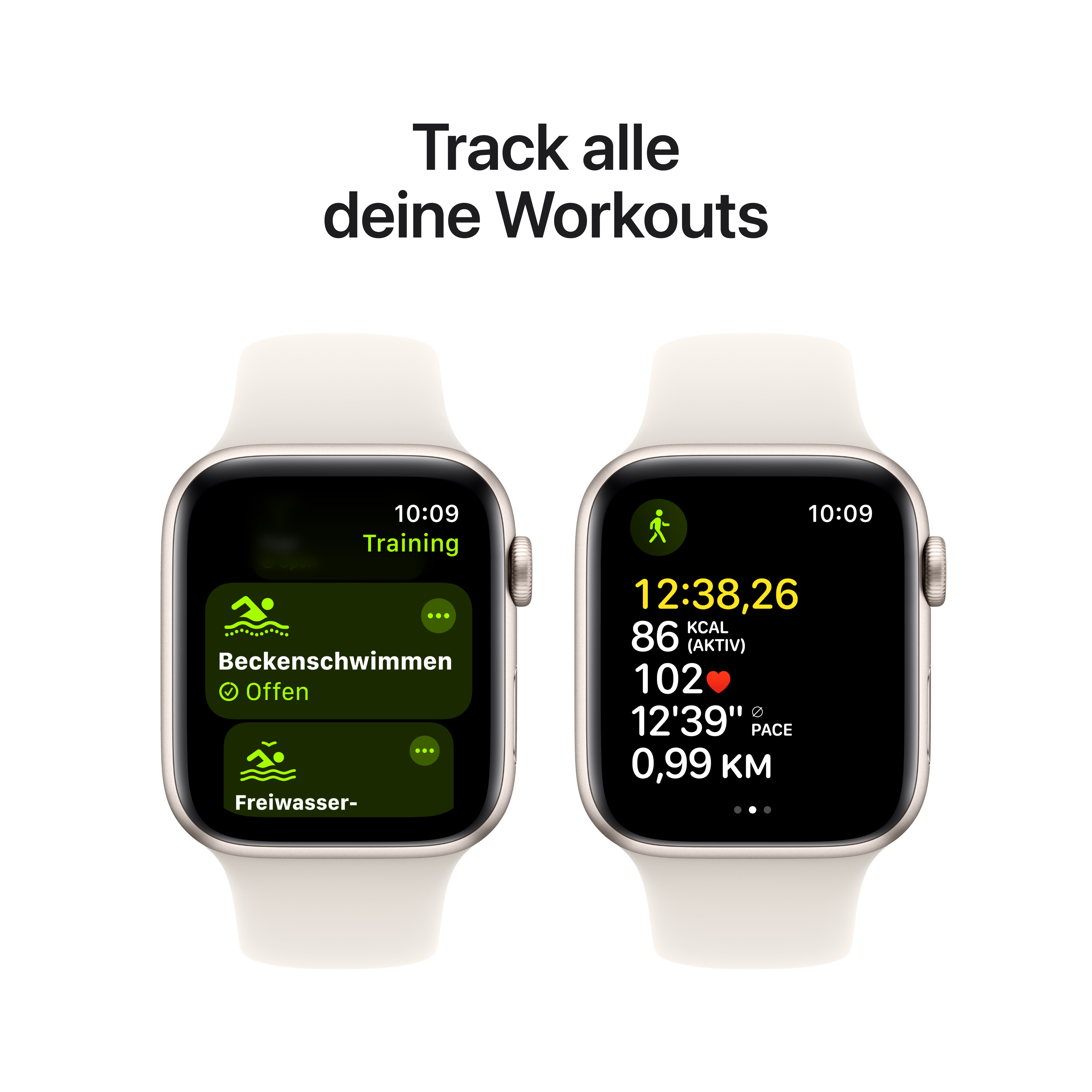 Apple Watch SE GPS 44mm Alu Starlight Sport Band M/L