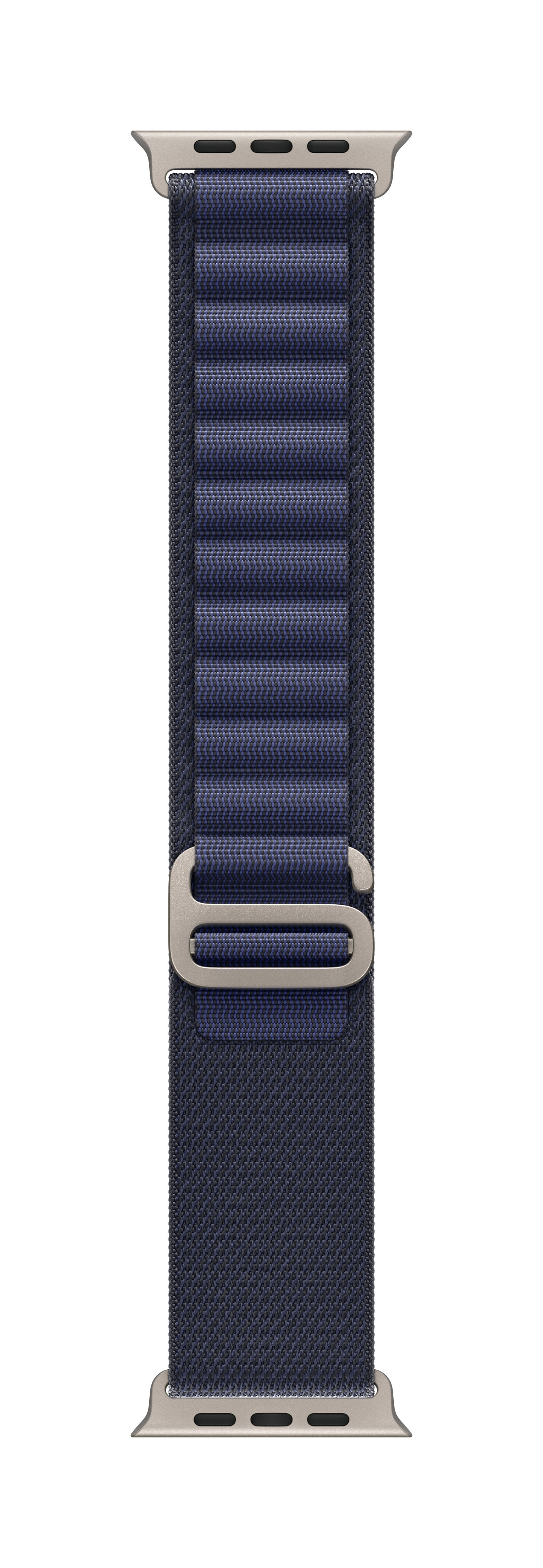 Apple 49mm Navy Alpine Loop Medium Natural Titanium Finis