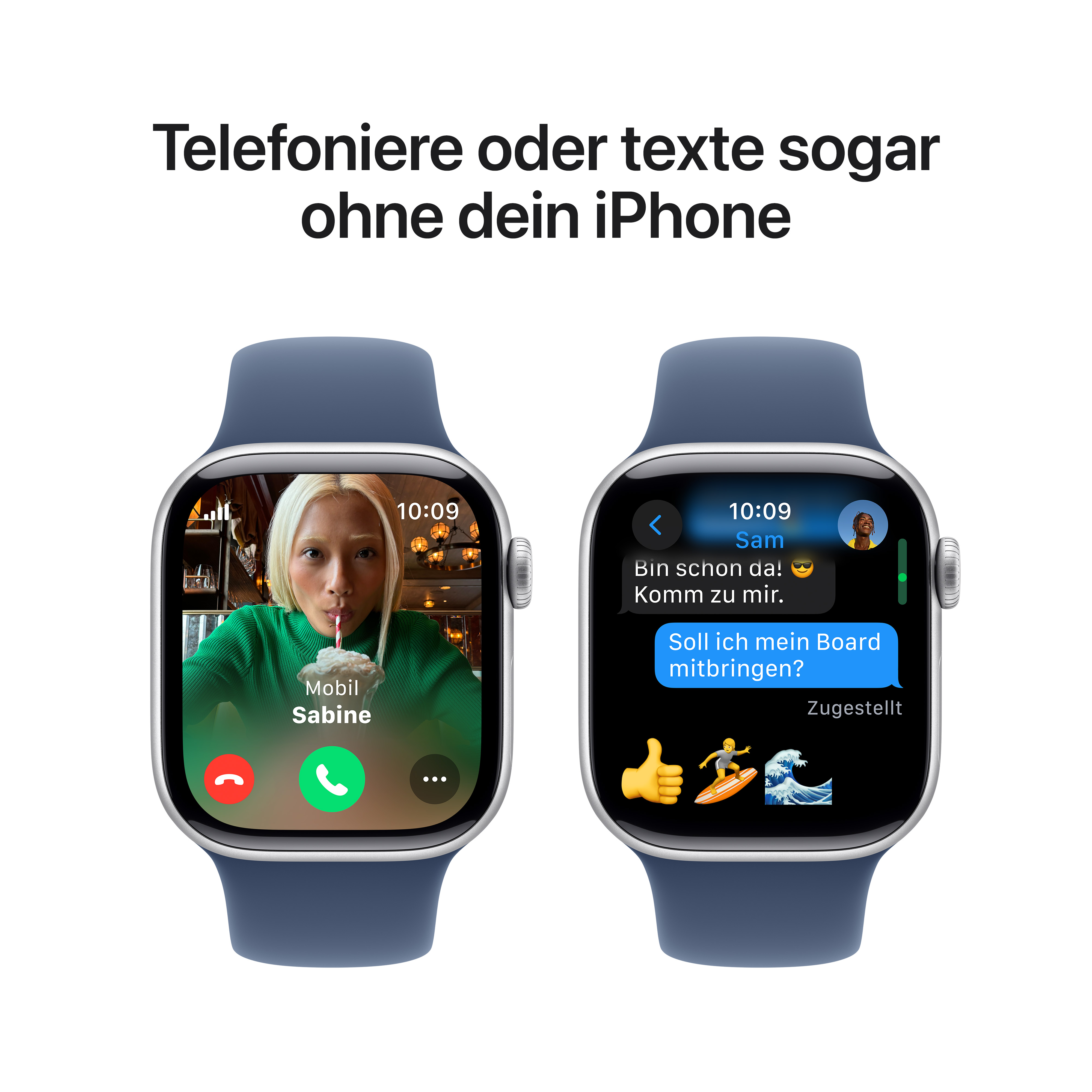 Apple Watch S10 Cel 42mm Alu Silver Denim Sport Band M/L Apple Watch S10 Cel 42mm Alu Silver Denim Sport Band M/L