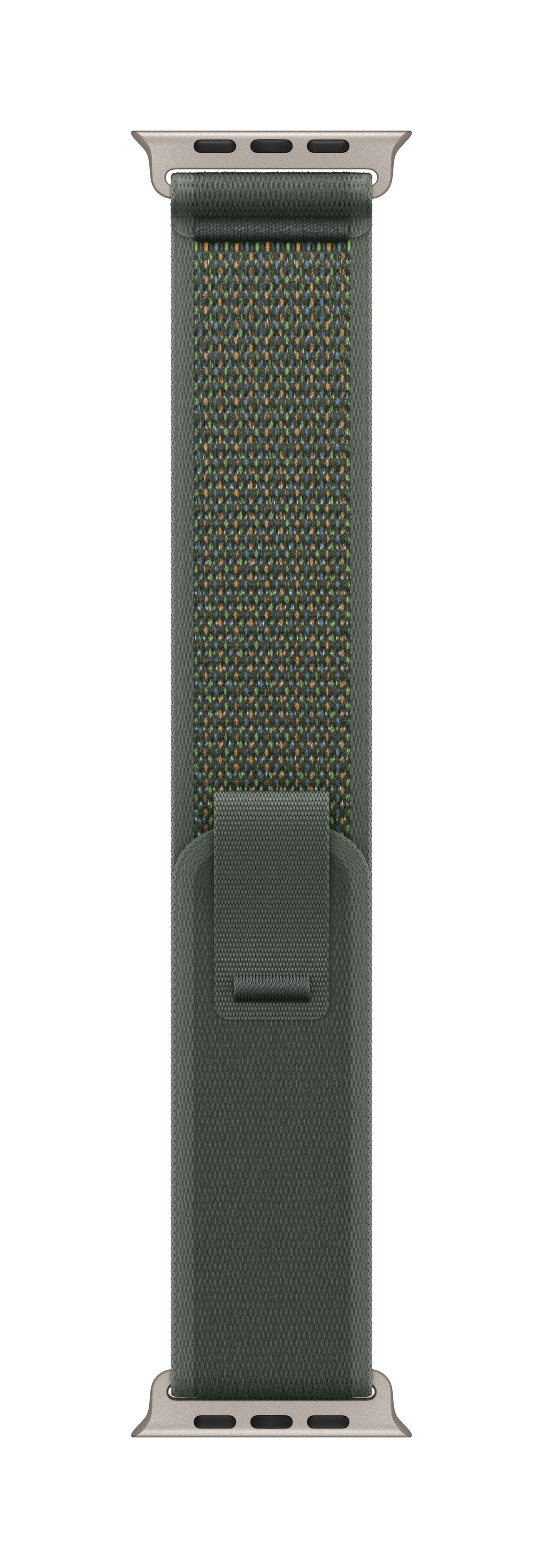 Apple 49mm Green Trail Loop M/L Natural Titanium Finish