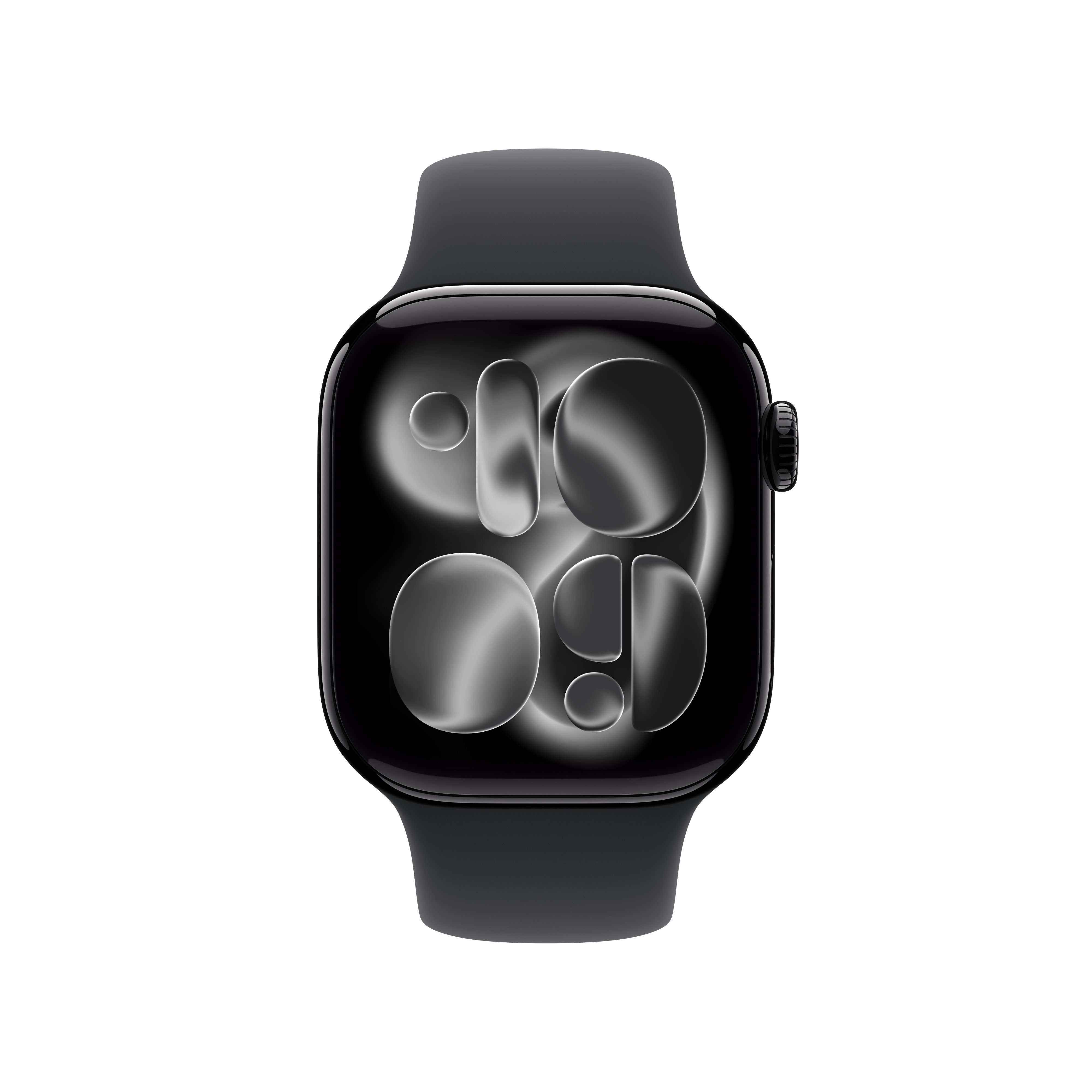 Apple W 11 Cel 42mm Alu Jet Black Case Black Sport B. M/L