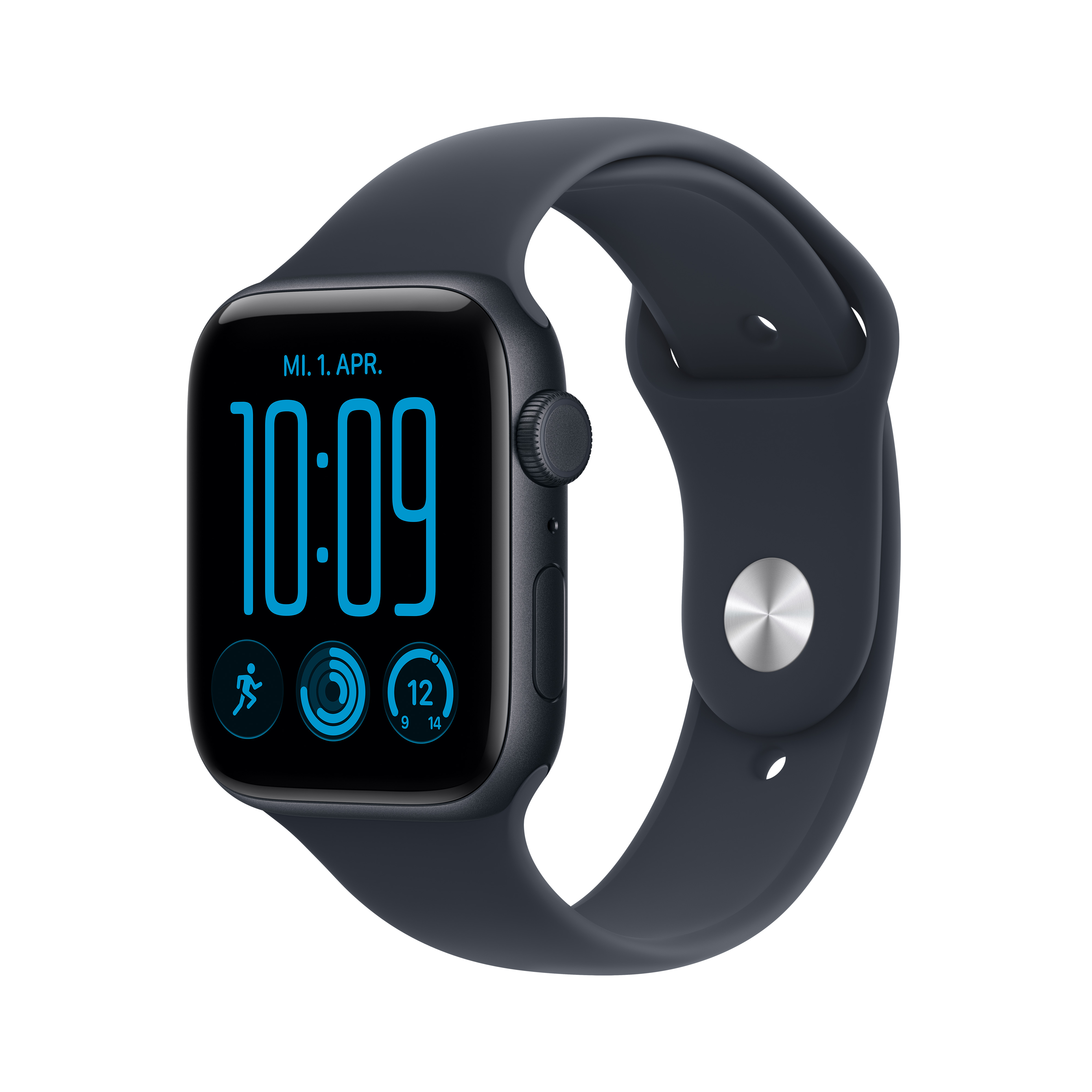 Apple Watch SE 3 Cell. 44mm Midnight Alu Case with Navy Blue Sport Band S/M