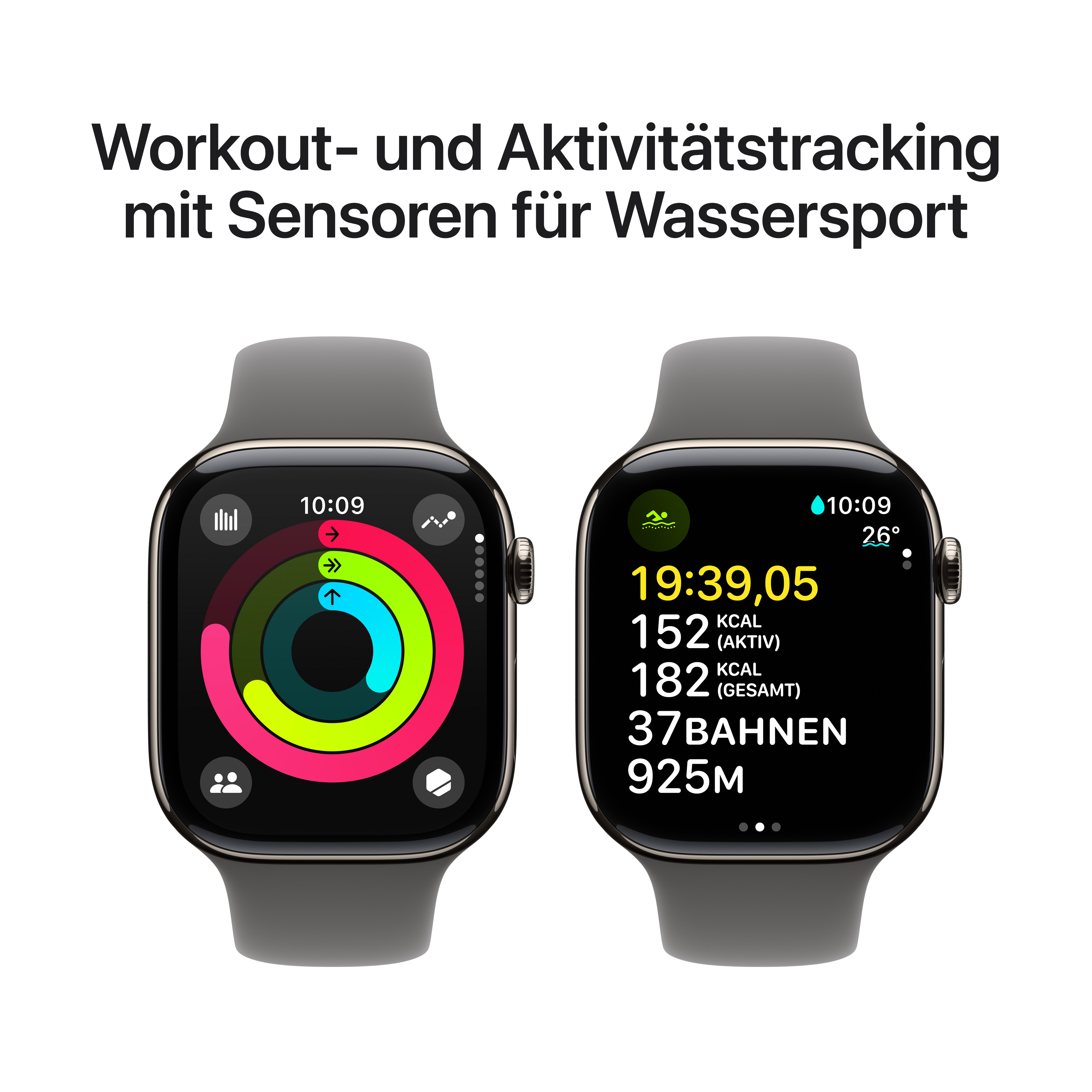 Apple Watch S10 Cel 46mm Natural Titan Stone Grey Sport Band M/L Apple Watch S10 Cel 46mm Natural Titan Stone Grey Sport Band M/L