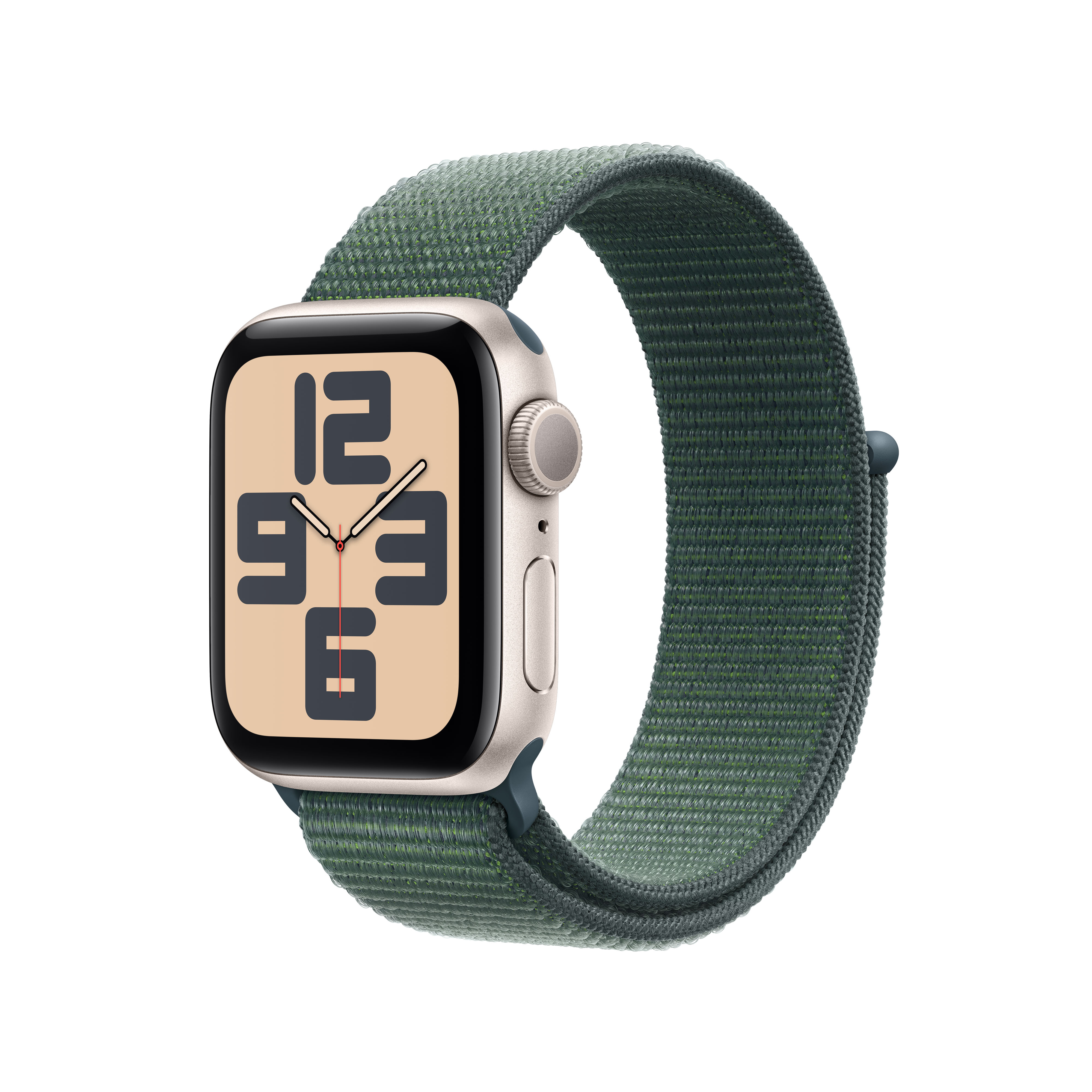 Apple Watch SE GPS 40 mm Alu Starlight Lake Green Sport Loop