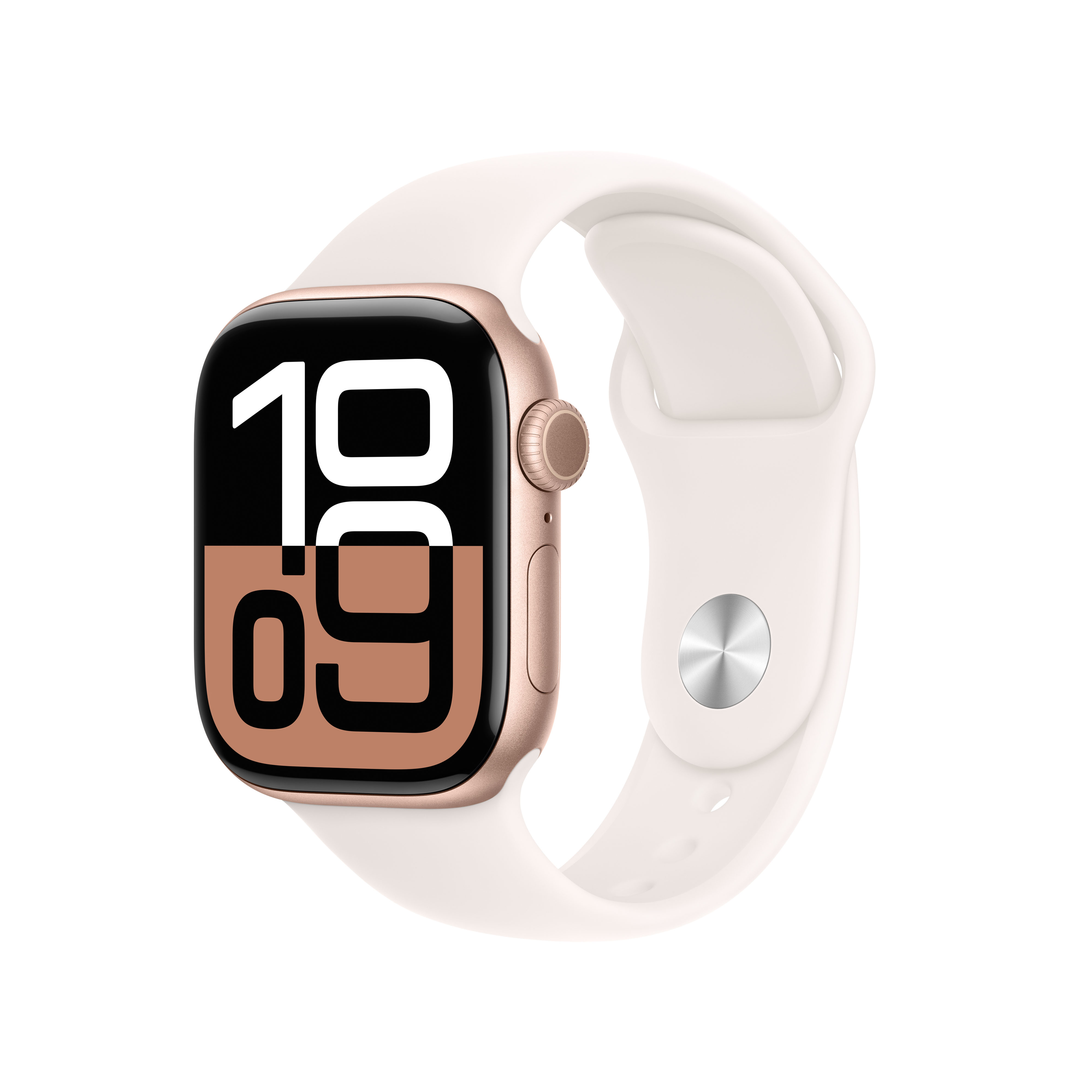 Apple Watch S10 Cel 42mm Alu Rose Gold Light Blush Sport Band M/L