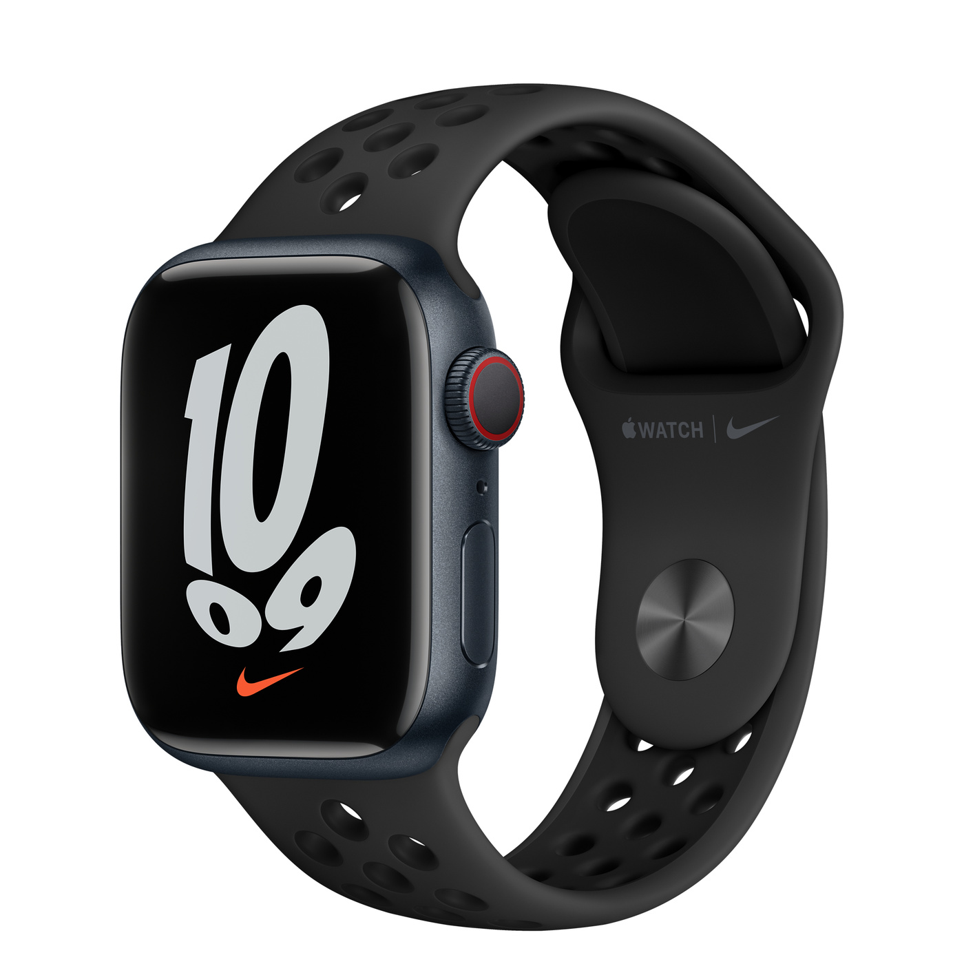 Apple Watch Nike Ser7 Alu GPS + Cell Midnight 41 mm Anthracite/Black Nike Sport Band Regular