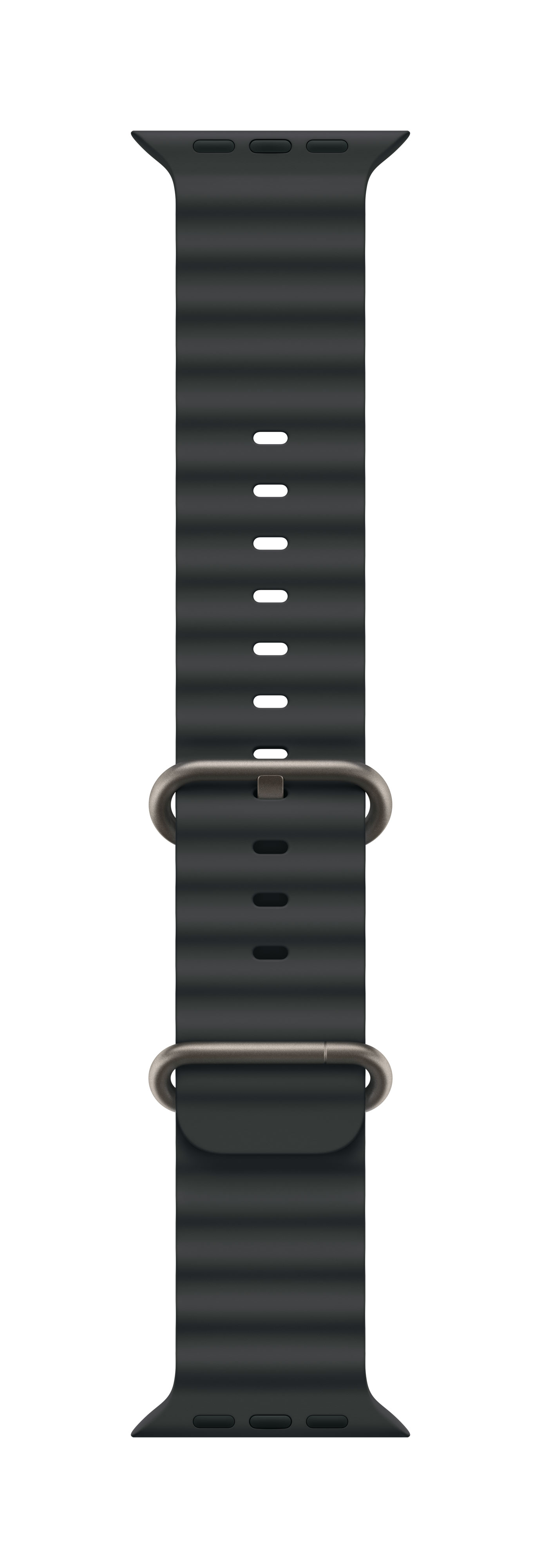 Apple 49mm Navy Ocean Band Natural Titanium Finish