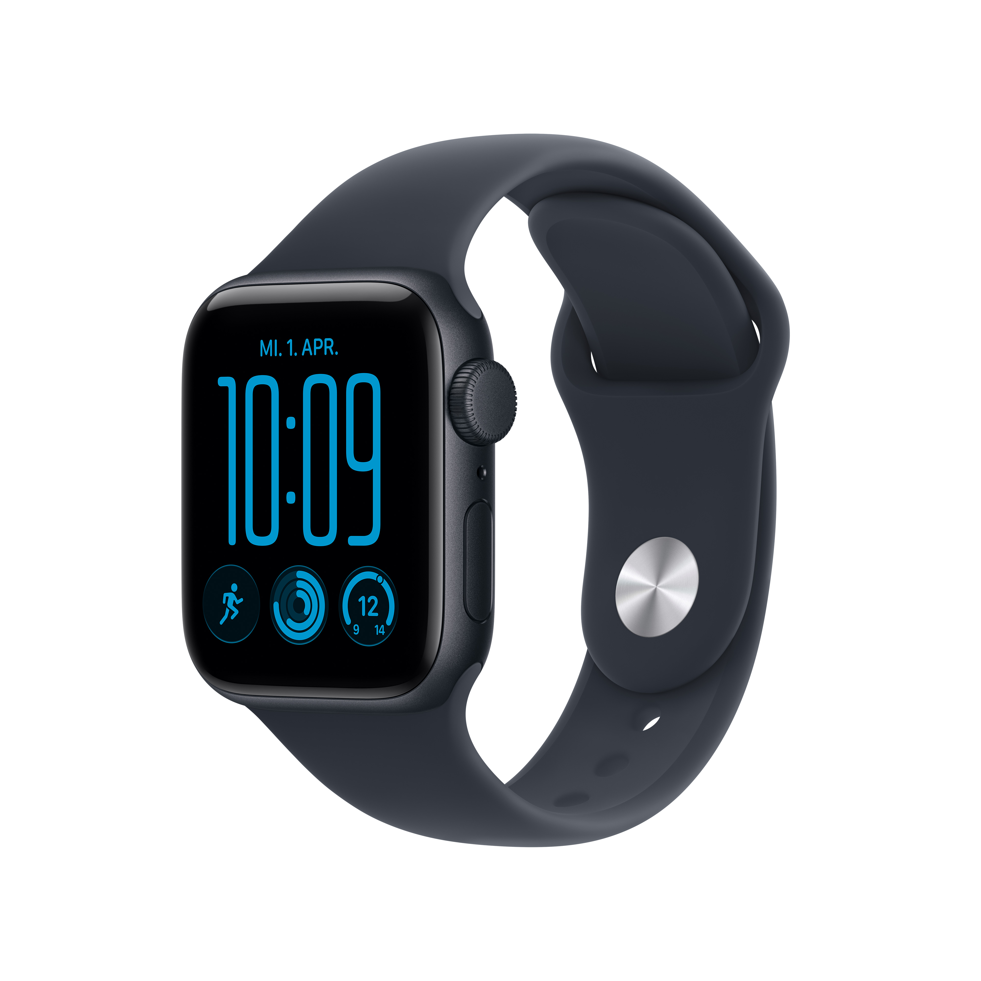 Apple Watch SE 3 GPS 40mm Midnight Alu Case with Navy Blue Sport Band S/M