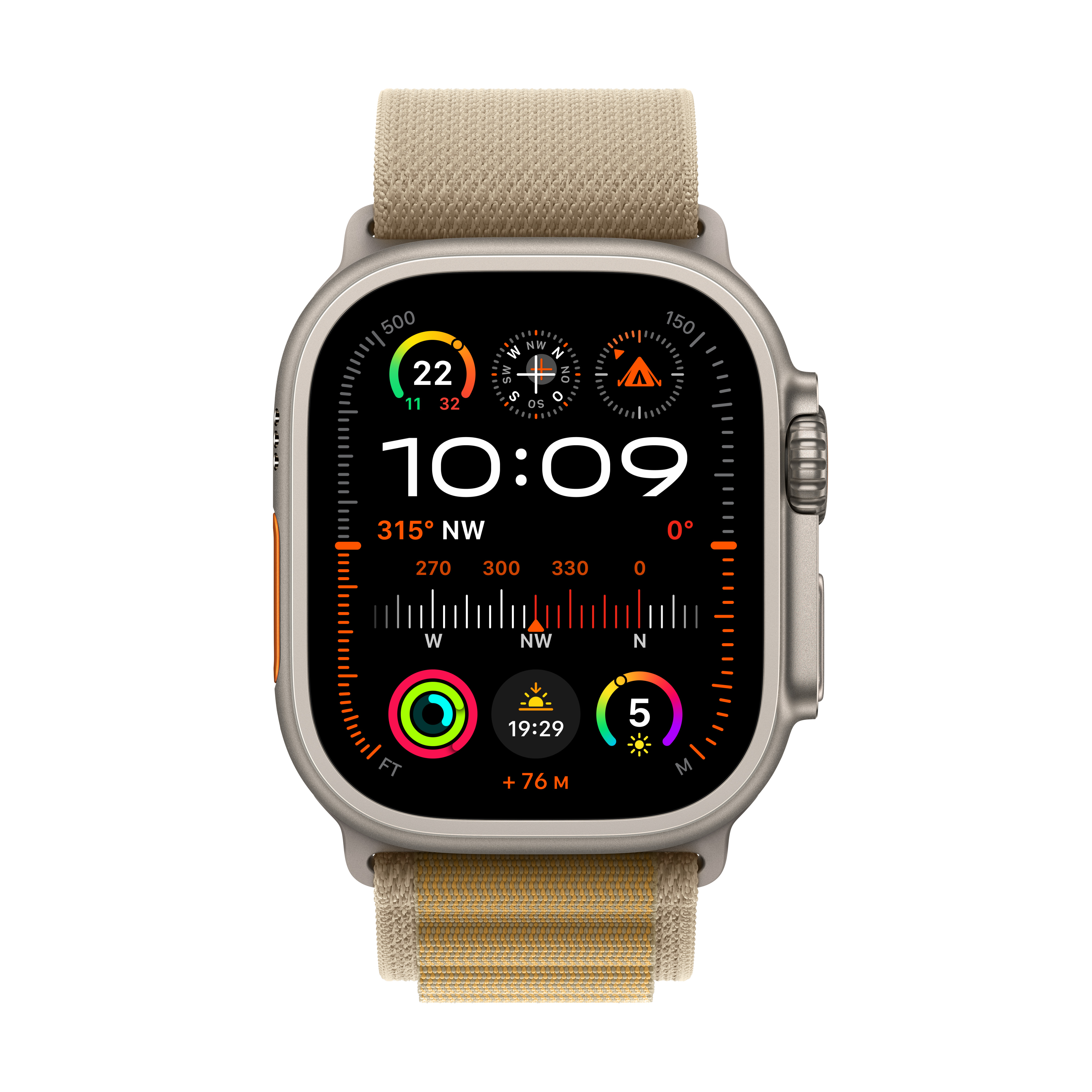 Apple Watch Ultra 2 Cel 49mm N-Titan w. Tan Alpine Loop S Apple Watch Ultra 2 Cel 49mm N-Titan w. Tan Alpine Loop S