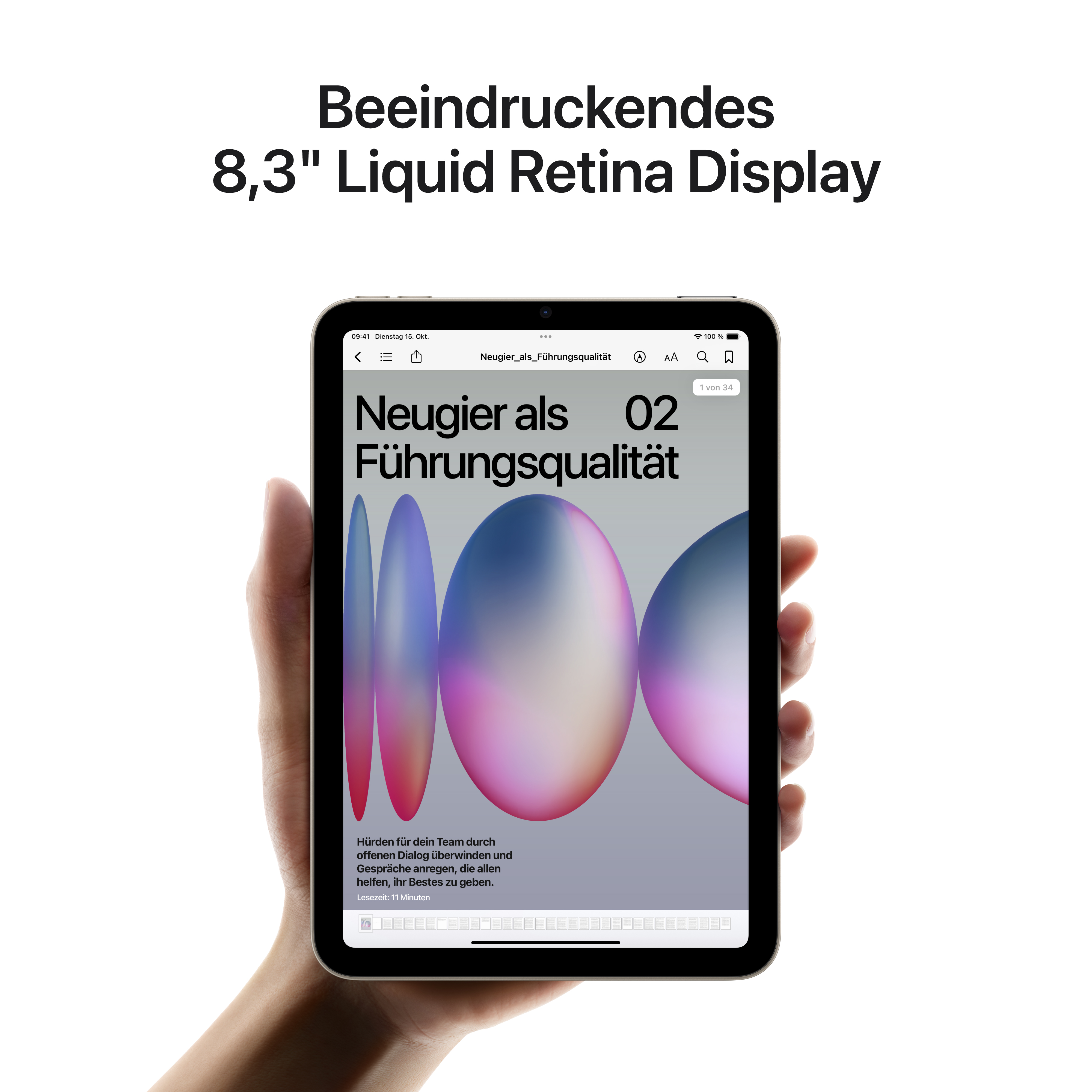Apple iPad mini 2024 Wi-Fi 128 GB - Starlight Apple iPad mini 2024 Wi-Fi 128 GB - Starlight