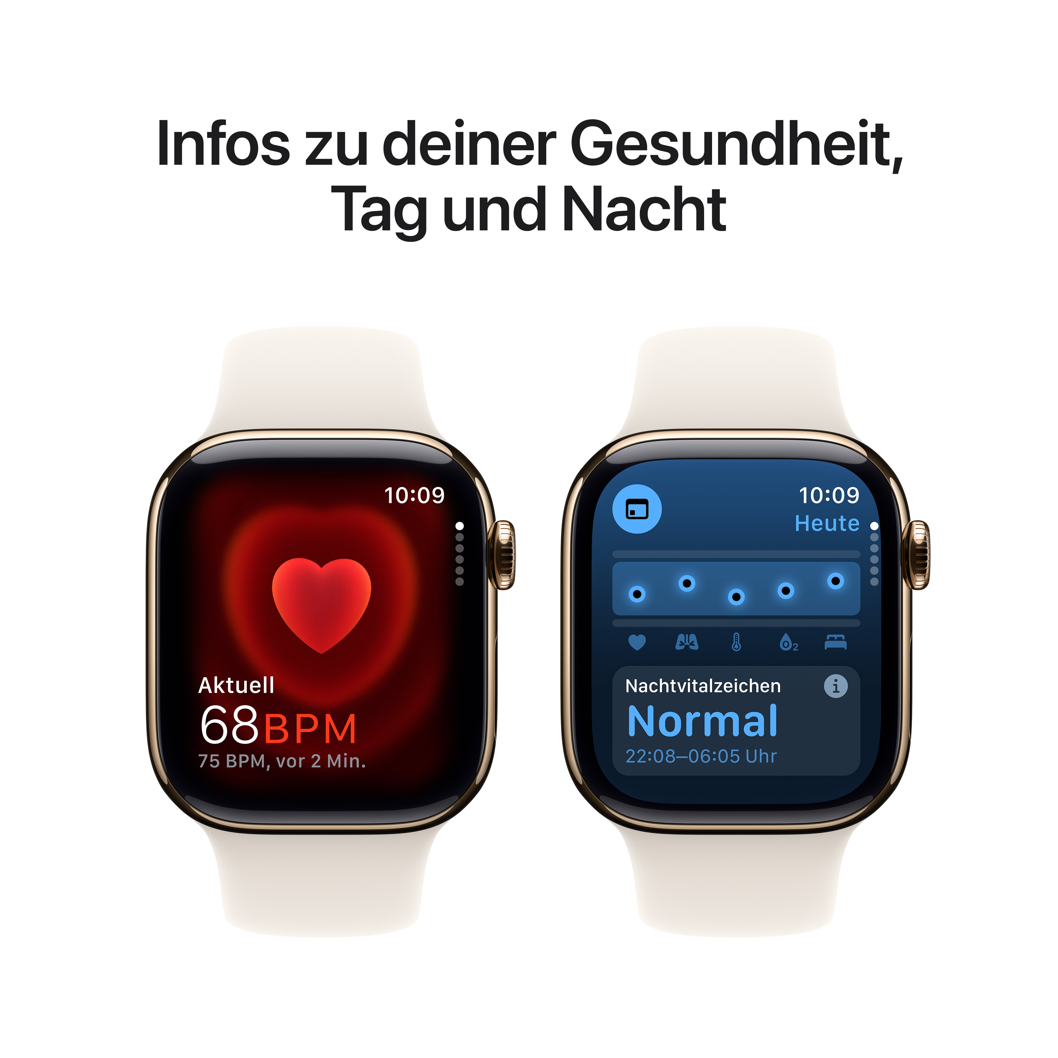 Apple Watch S10 Cel 42mm Gold Titan Starlight Sport Band M/L Apple Watch S10 Cel 42mm Gold Titan Starlight Sport Band M/L