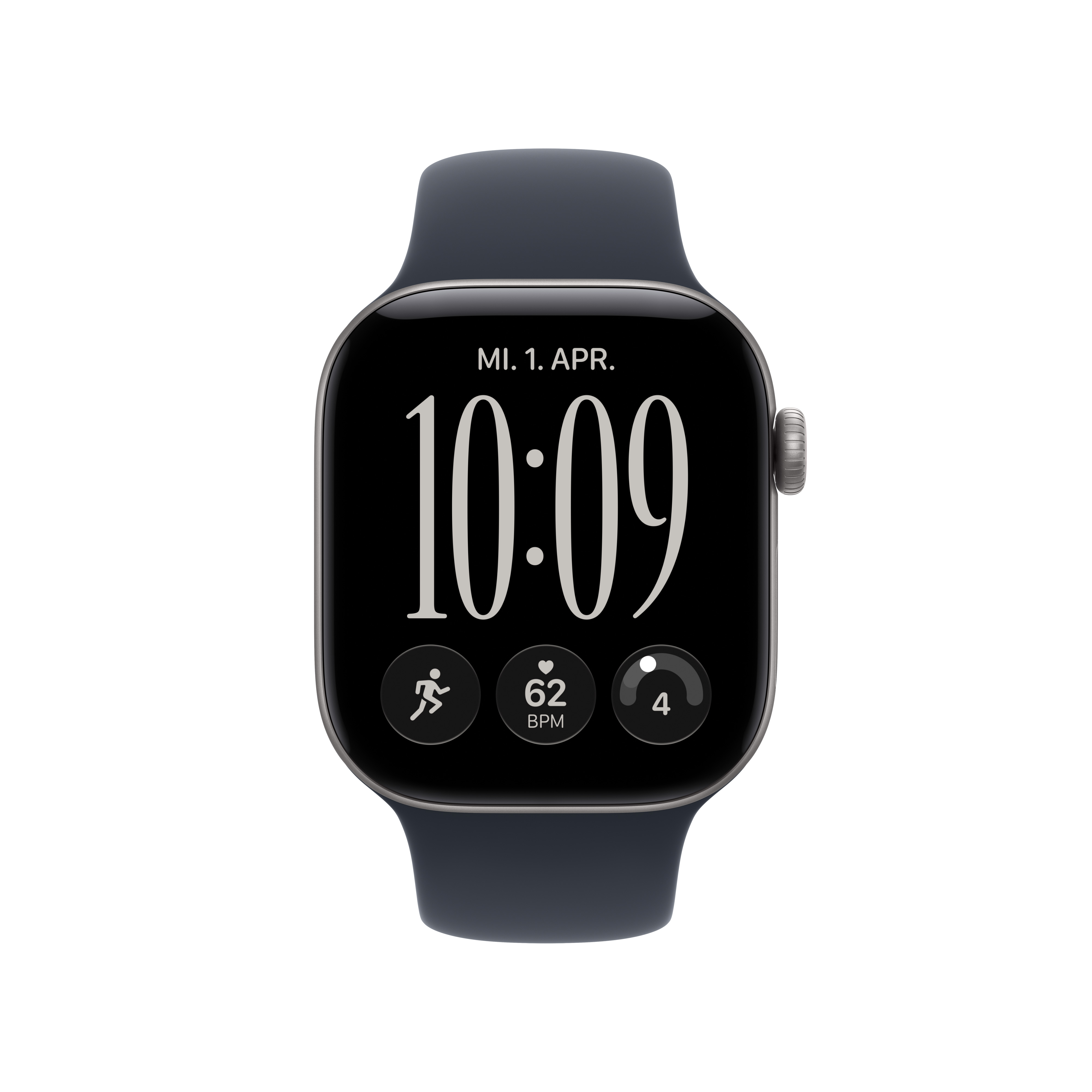 Apple Watch S12 Cell. 42mm Space Grey Alu Case with Navy Blue Sport Band S/M