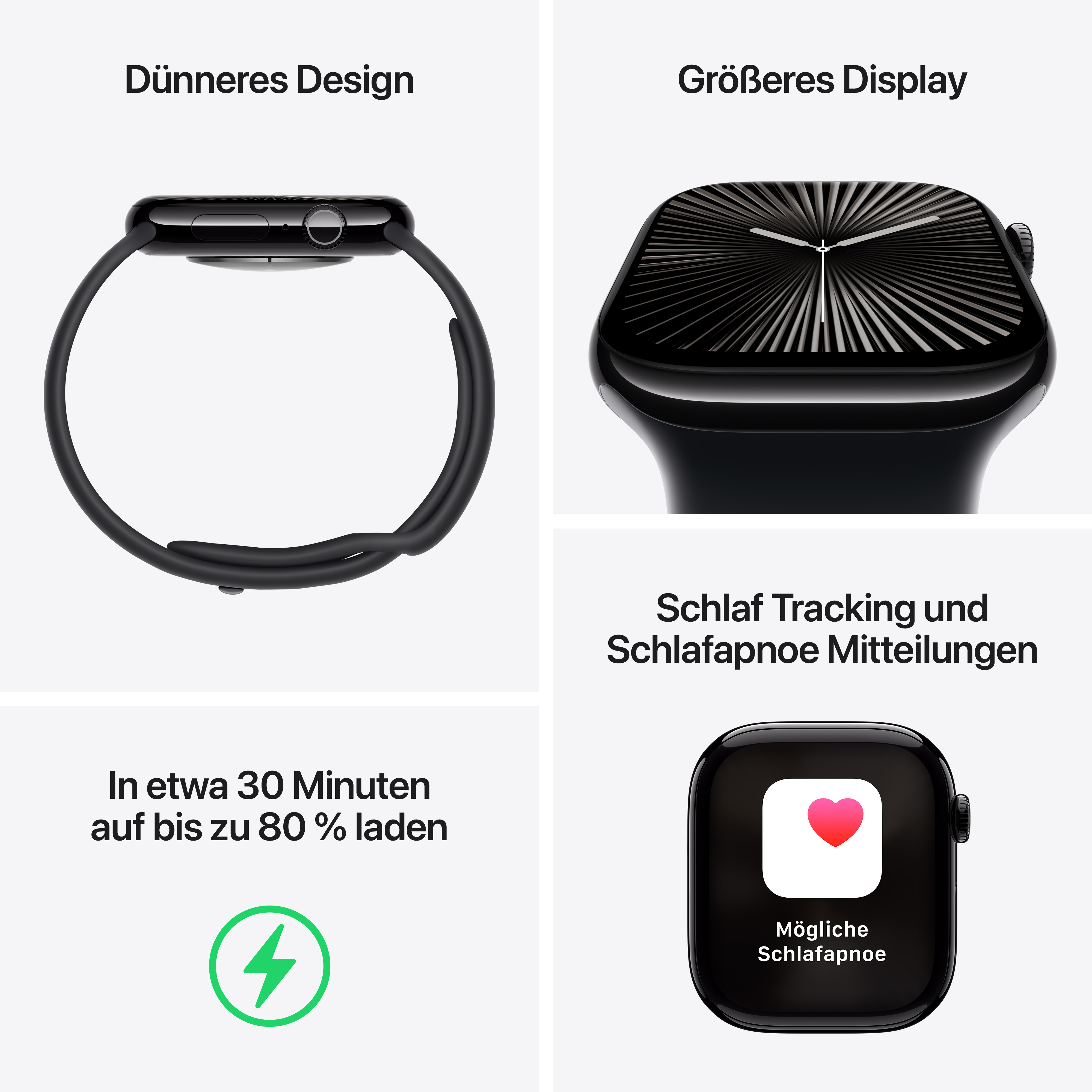 Apple Watch S10 Cel 46mm Slate Titan Black Sport Band M/L Apple Watch S10 Cel 46mm Slate Titan Black Sport Band M/L