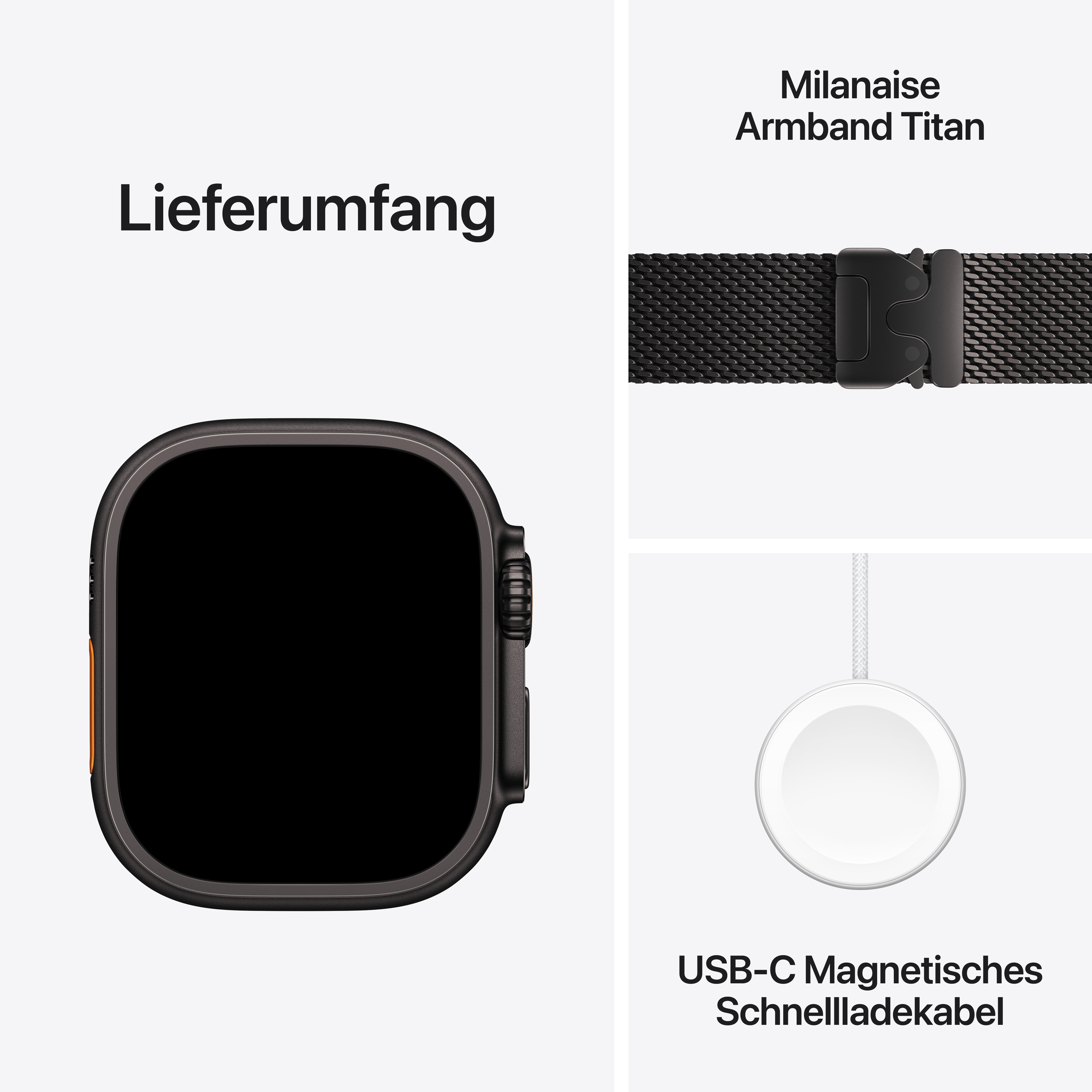 Apple W Ultra 3 Cel 49mm BT Case BT Milanese Loop M