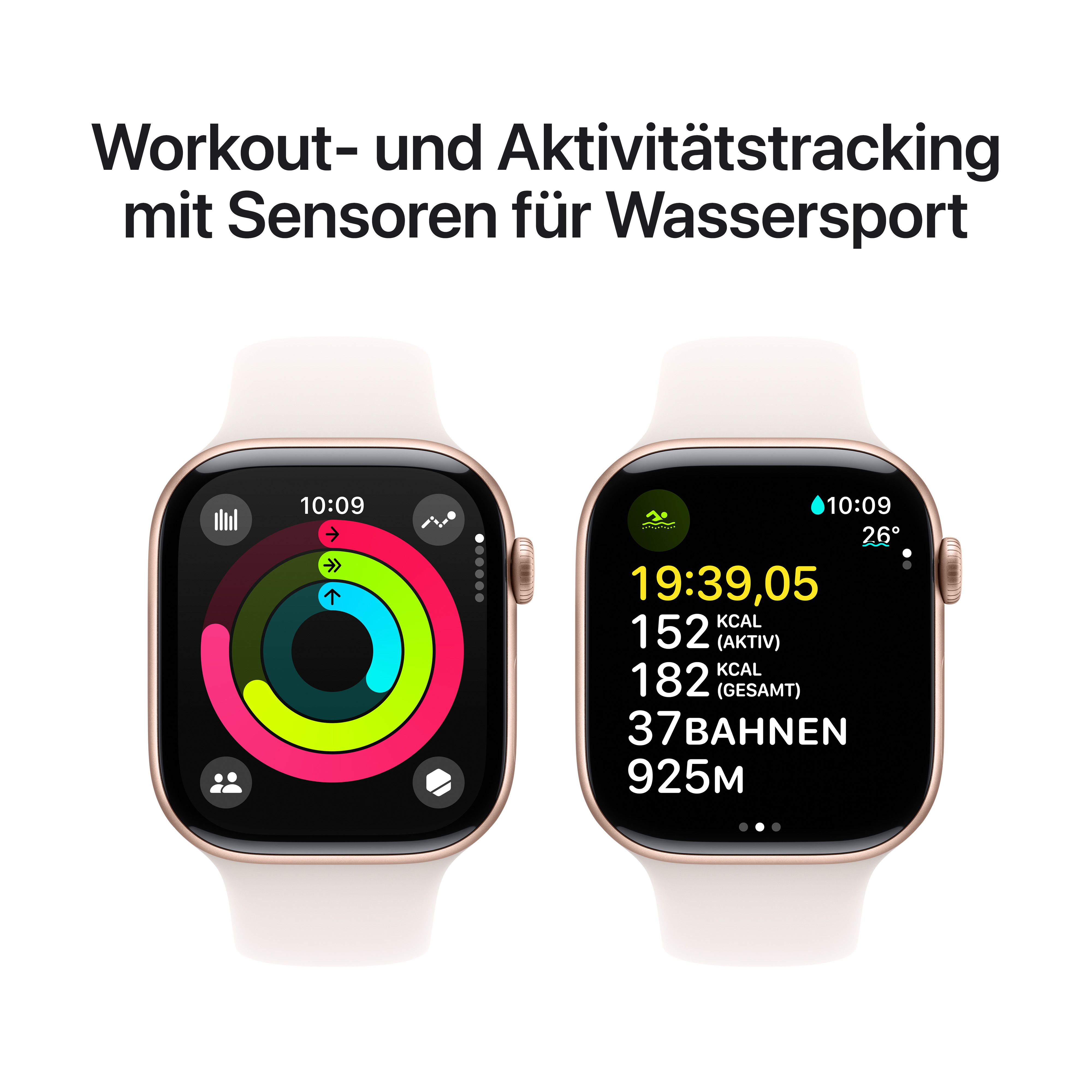 Apple Watch S10 Cel 46mm Alu Rose Gold Light Blush Sport Band M/L Apple Watch S10 Cel 46mm Alu Rose Gold Light Blush Sport Band M/L
